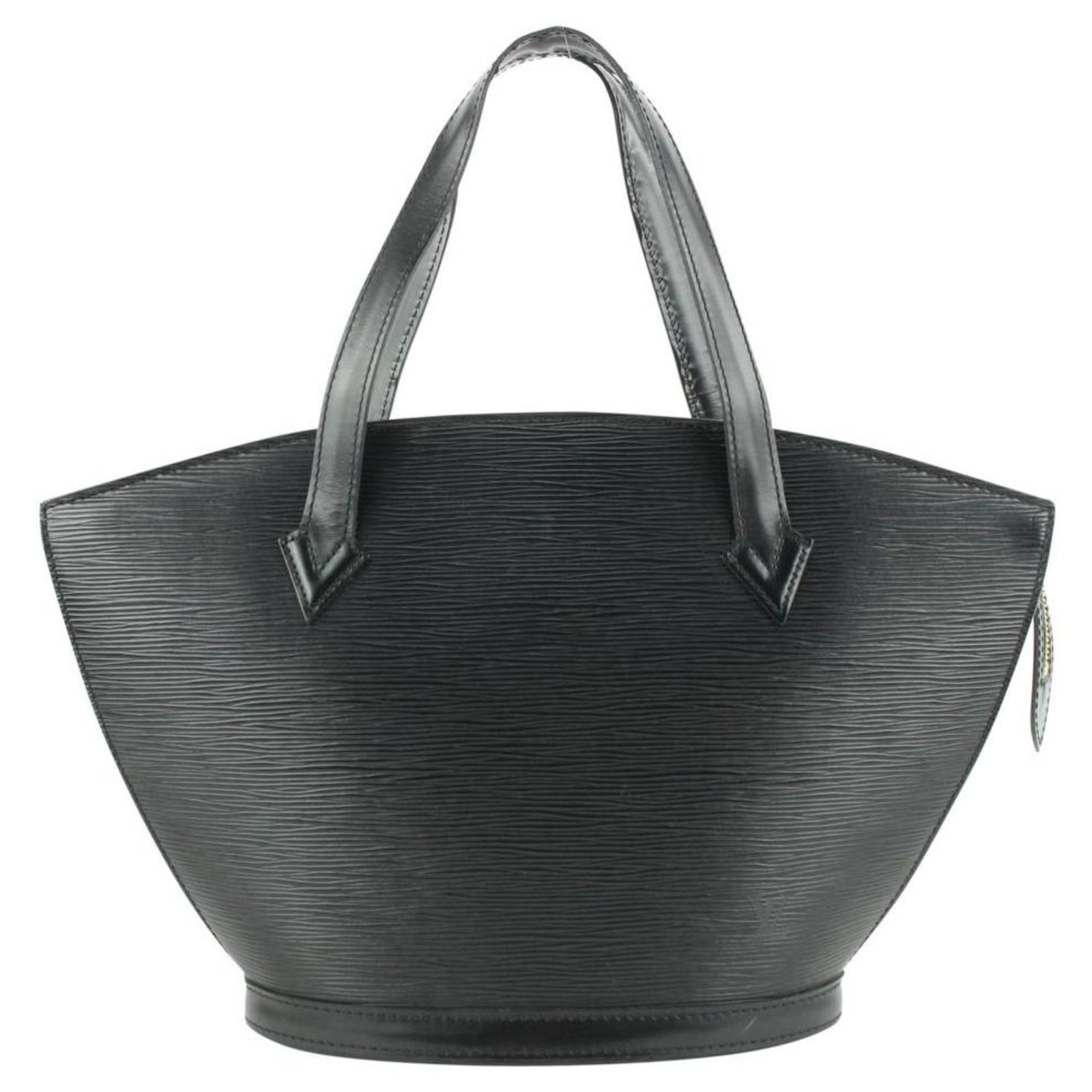 Louis Vuitton Black Epi Leather Noir Saint Jacques Zip Shopper Tote bag