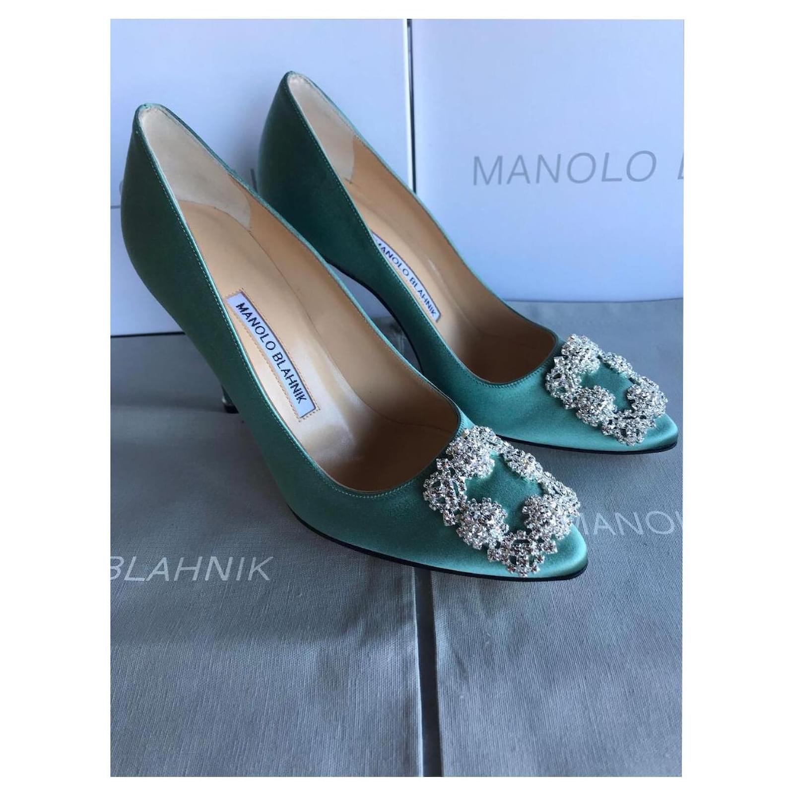 Manolo Blahnik Hangisi 105MM NEW Light 