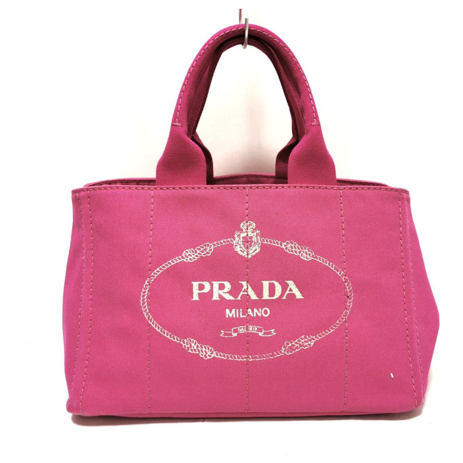 PRADA プラダ カナパ フューシャピンク FUXIA Mサイズ-