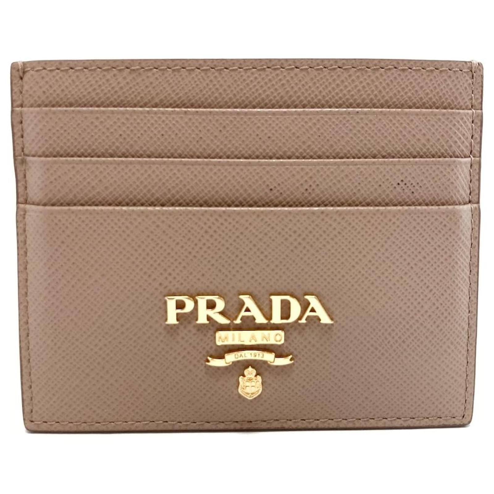 prada beige wallet