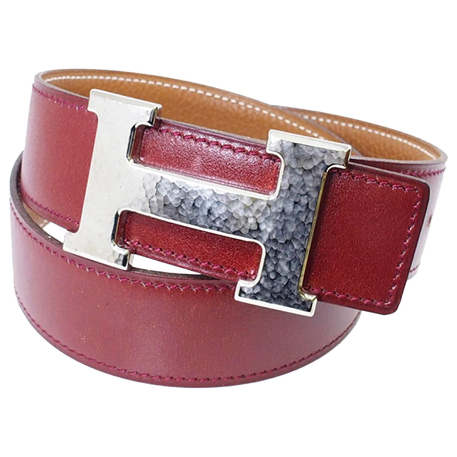 Hermès Hermes Red Reversible Martelee 