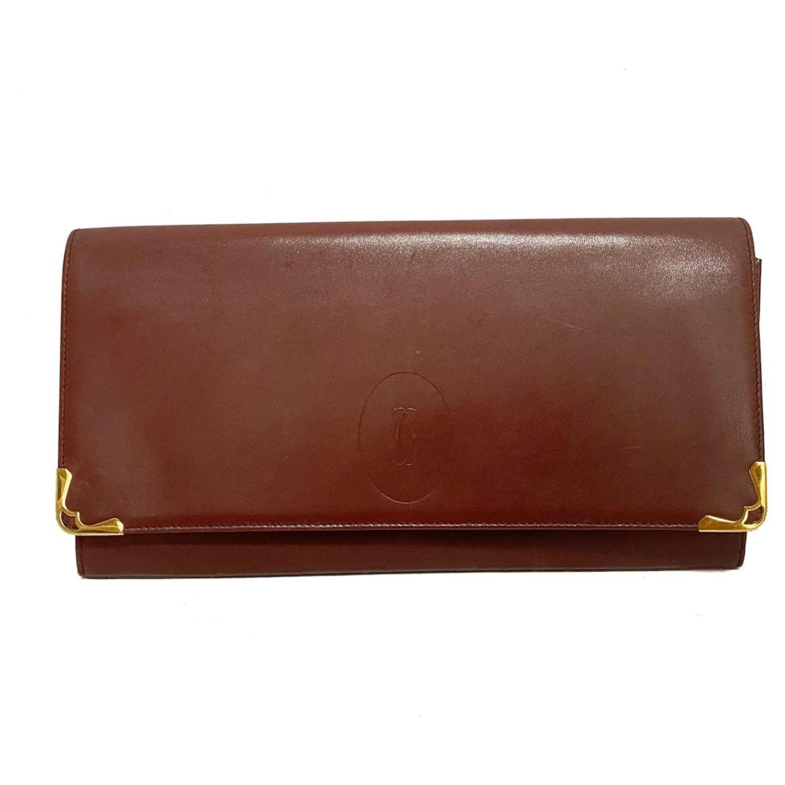 Cartier Clutch bag Leather ref.317410 - Joli Closet