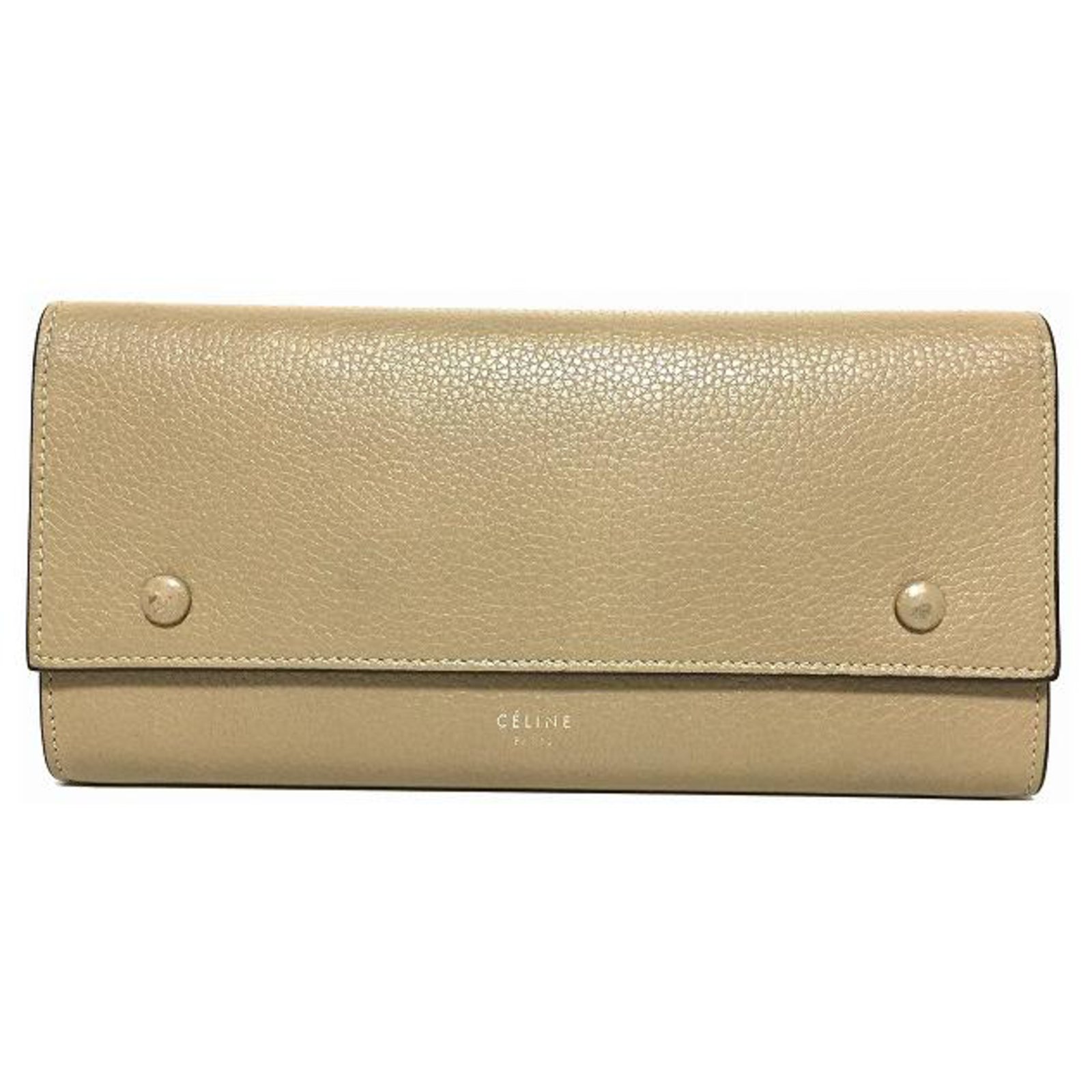 Céline Celine wallet Beige Leather ref.317717 - Joli Closet