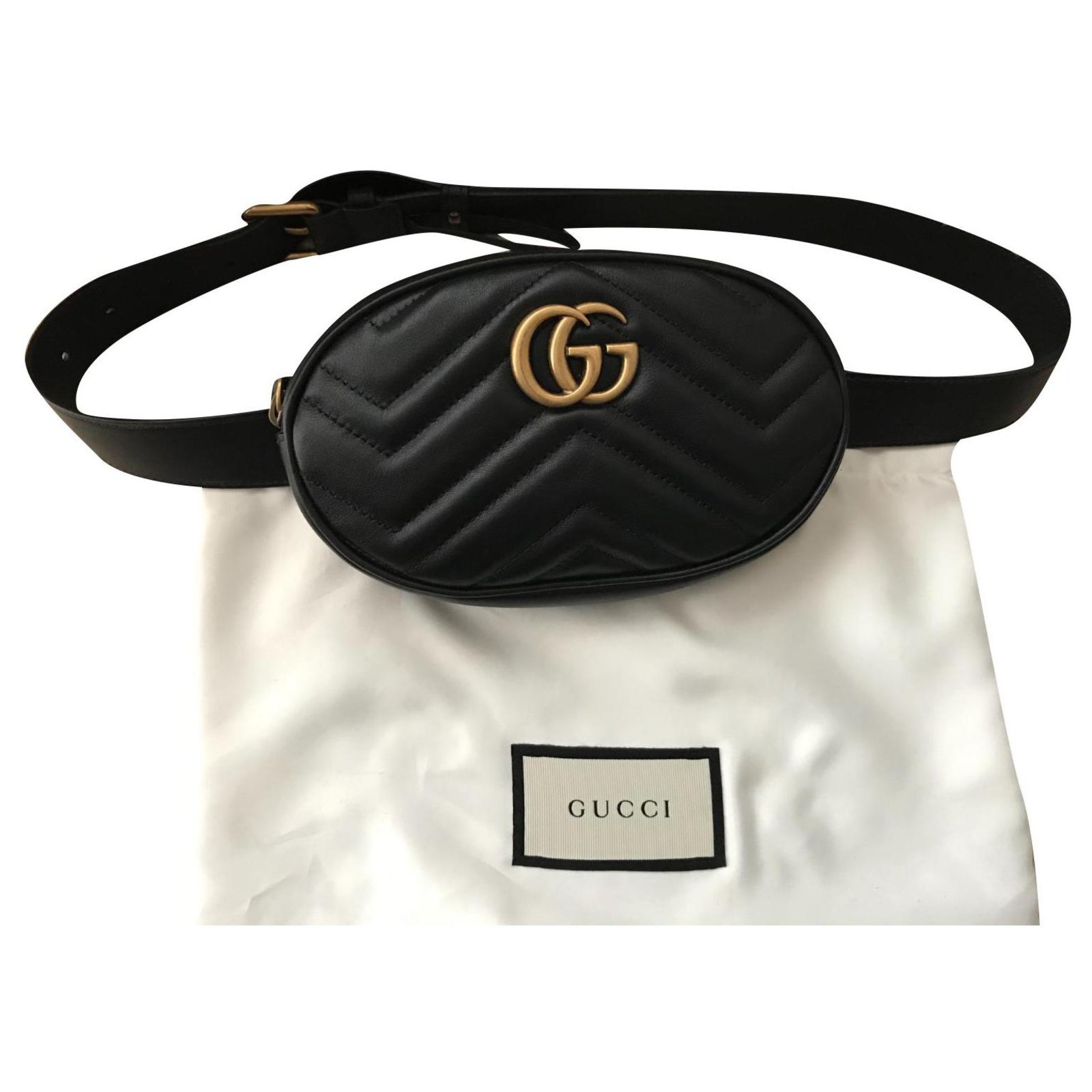 bag Marmont Black Leather ref.317795 - Joli Closet