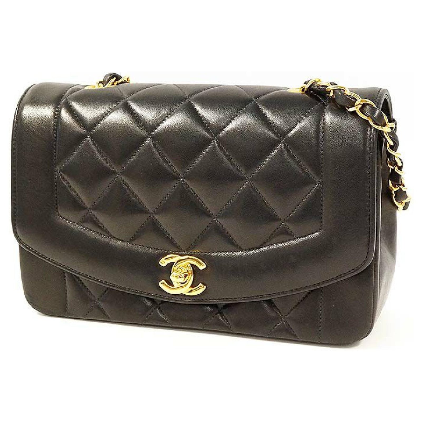 Pre-Owned CHANEL Chanel matelasse Diana 22 bag 94's lambskin