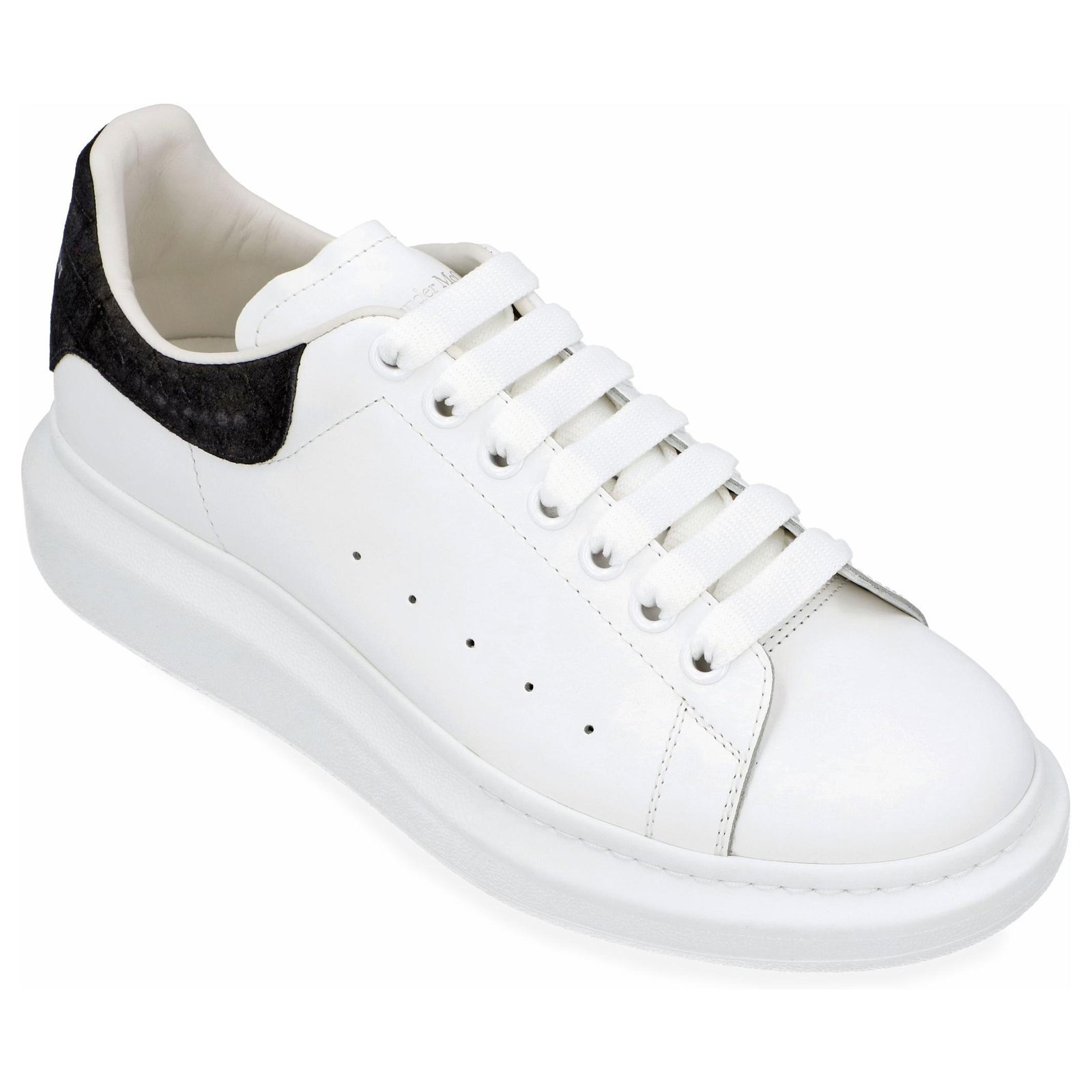 Alexander McQueen Red/White Leather Larry Oversized Low Top