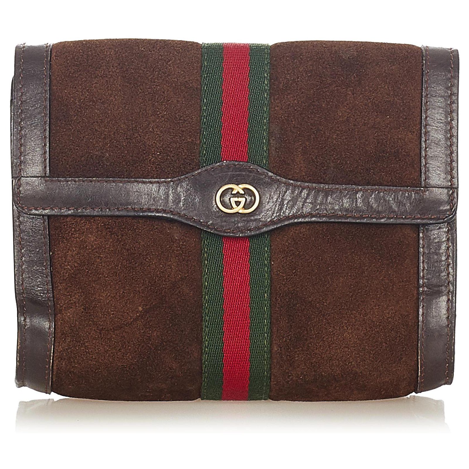 Pochette Gucci in Pelle Marrone - 35070479