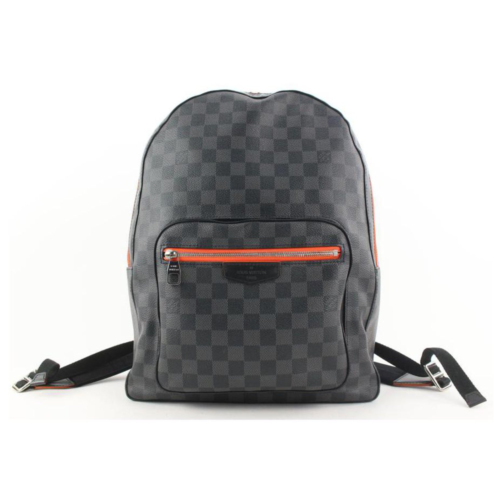 Louis Vuitton Orange Damier Graphite Josh Backpack Leather ref.318958 -  Joli Closet