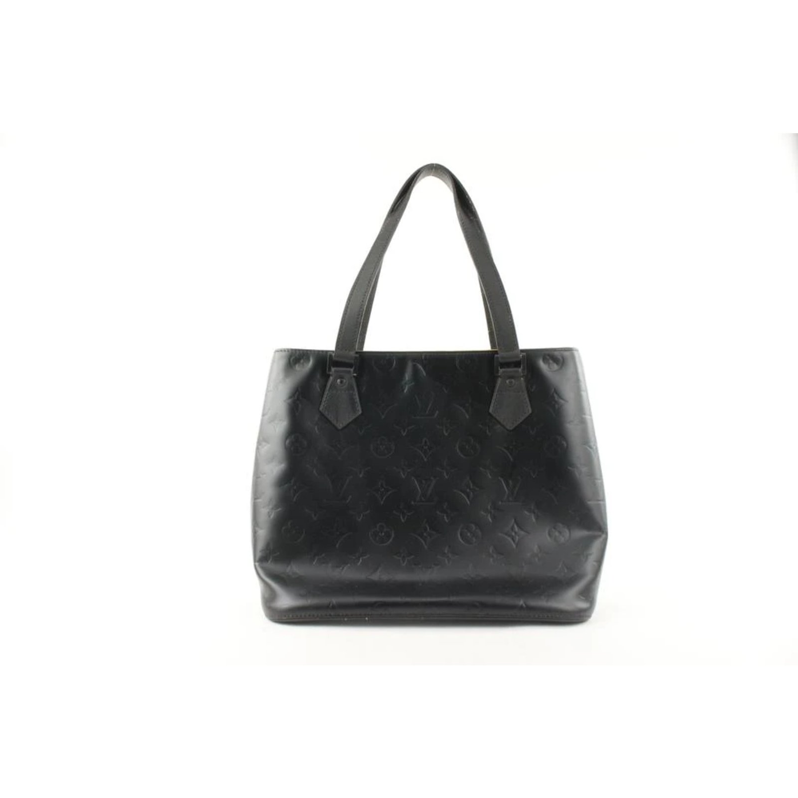 LOUIS VUITTON Damen Shopper aus Leder in Schwarz