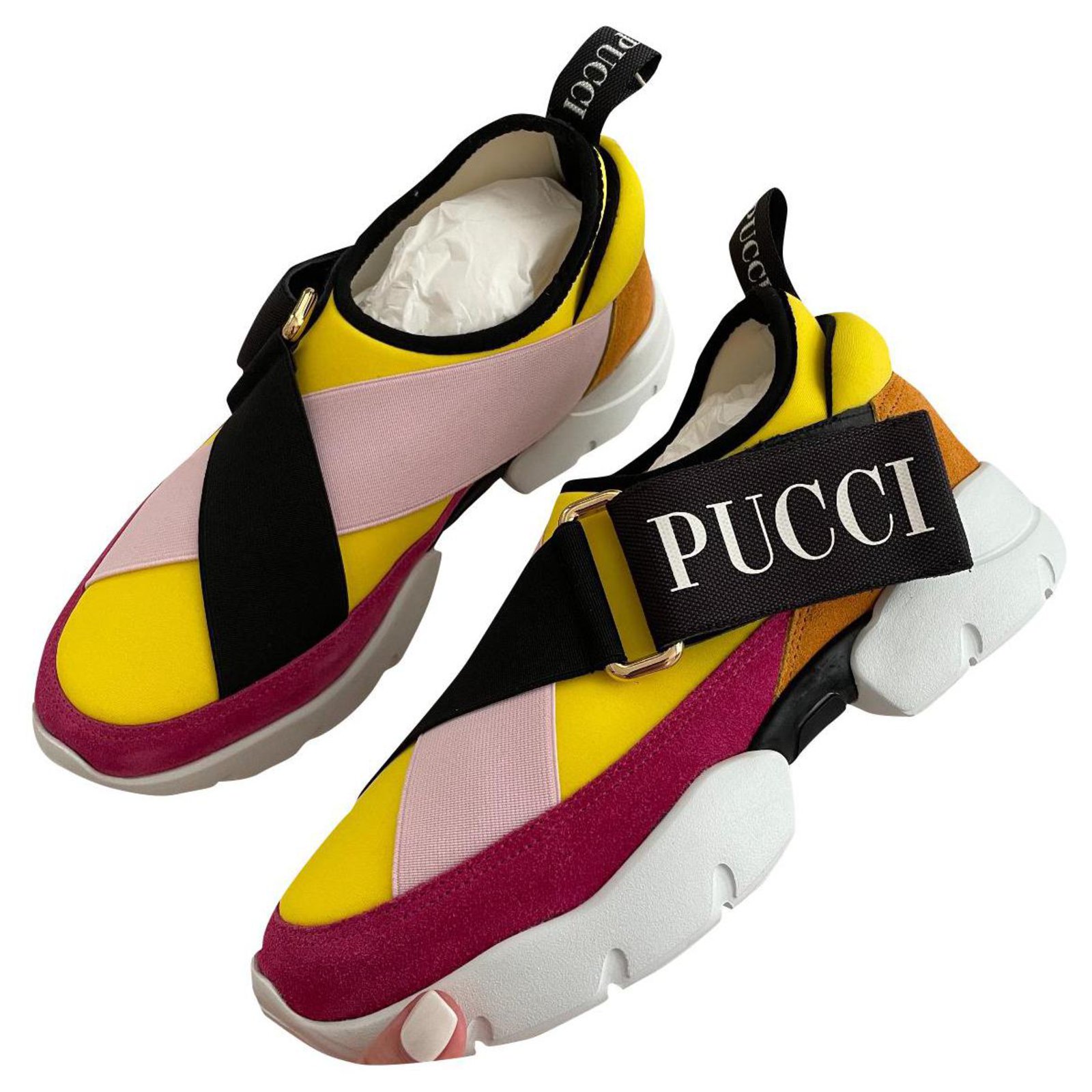 EMILIO PUCCI: crib shoes with print - Multicolor  Emilio Pucci shoes  9Q0506G0035 online at