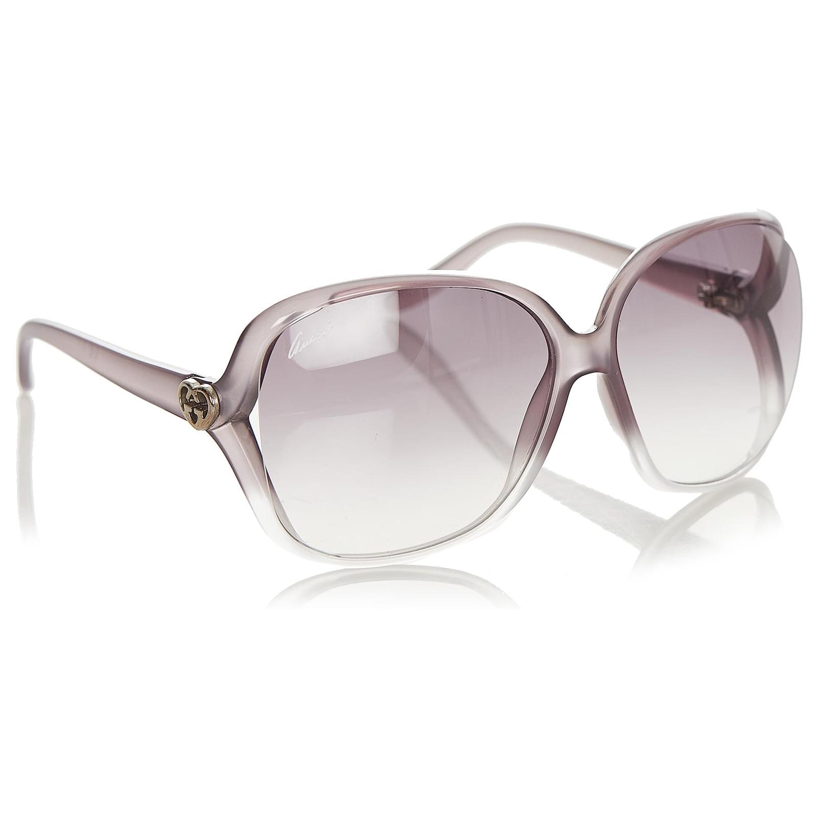 Occhiali da sole quadrati grigi Gucci colorati Grigio Plastica ref.320263 -  Joli Closet
