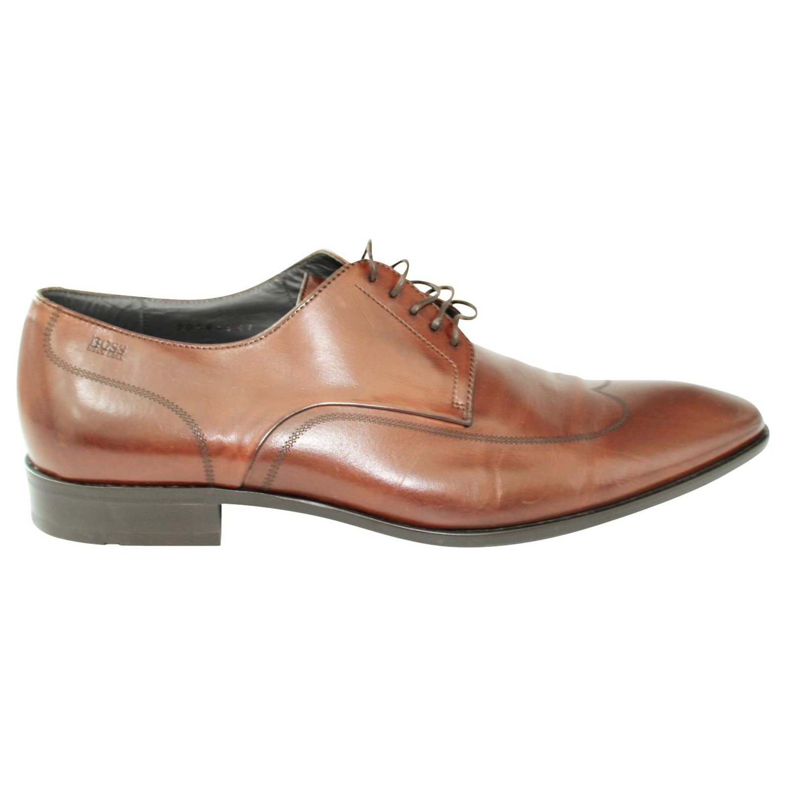 korroderer kommentator garage Hugo Boss Brown Shoes Leather ref.320590 - Joli Closet