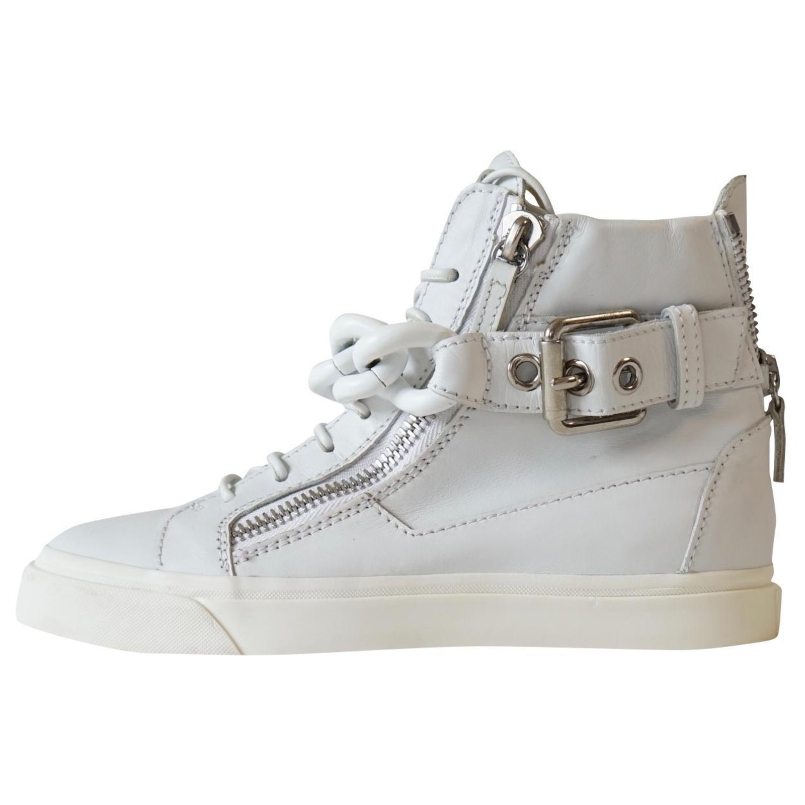 Giuseppe Zanotti Sneakers White Leather ref.321015 Closet