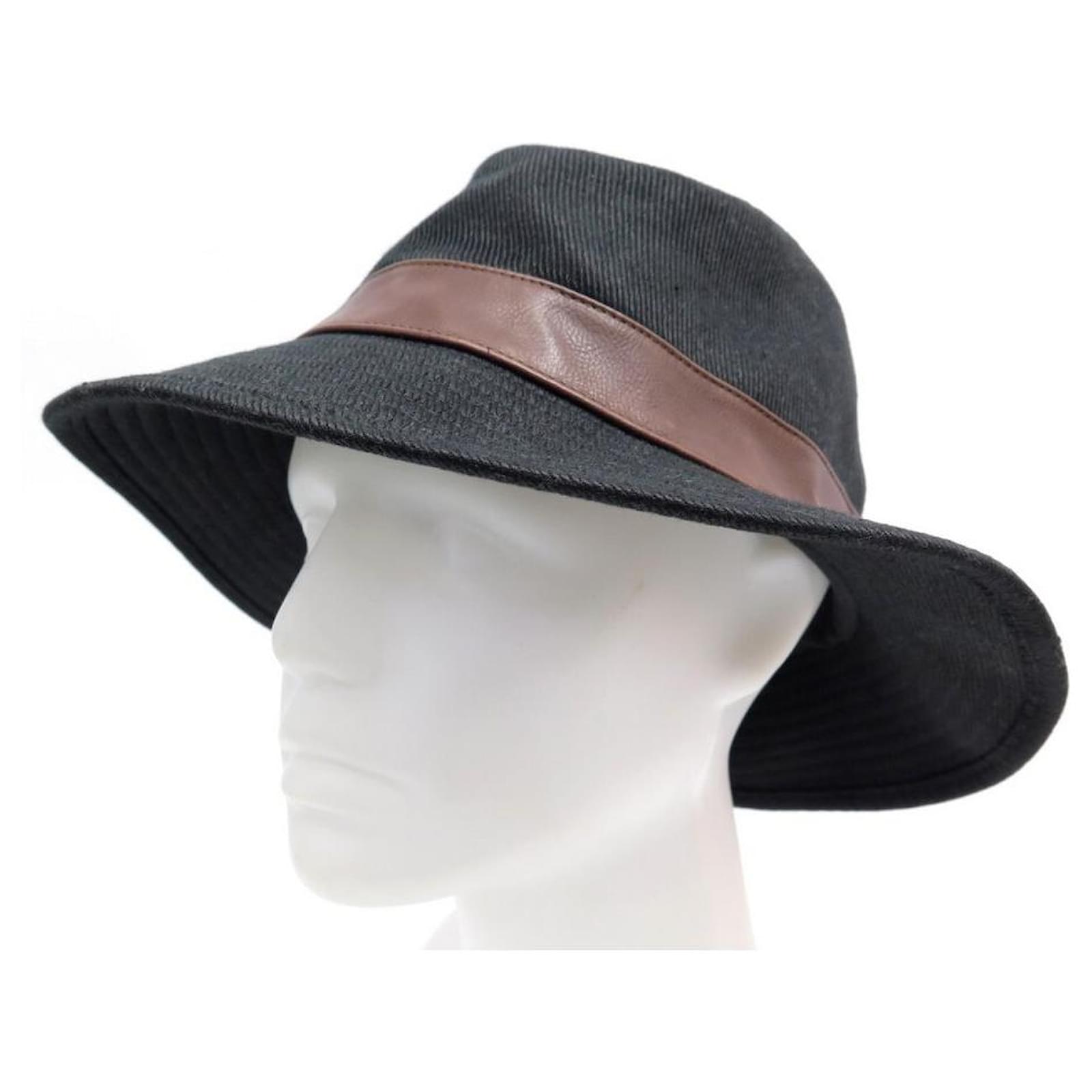 LINEN LEATHER HAT BOX ref.321272 