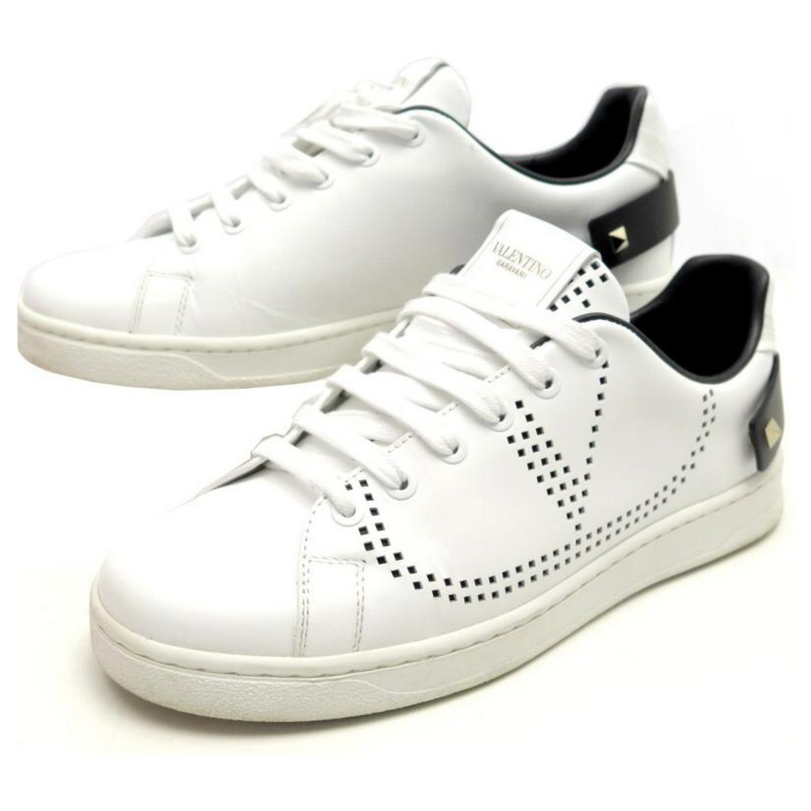 VALENTINO BACKNET SW SHOES2S0M20 37 38 FR WHITE SNEAKERS SNEAKERS ref.321325 - Closet