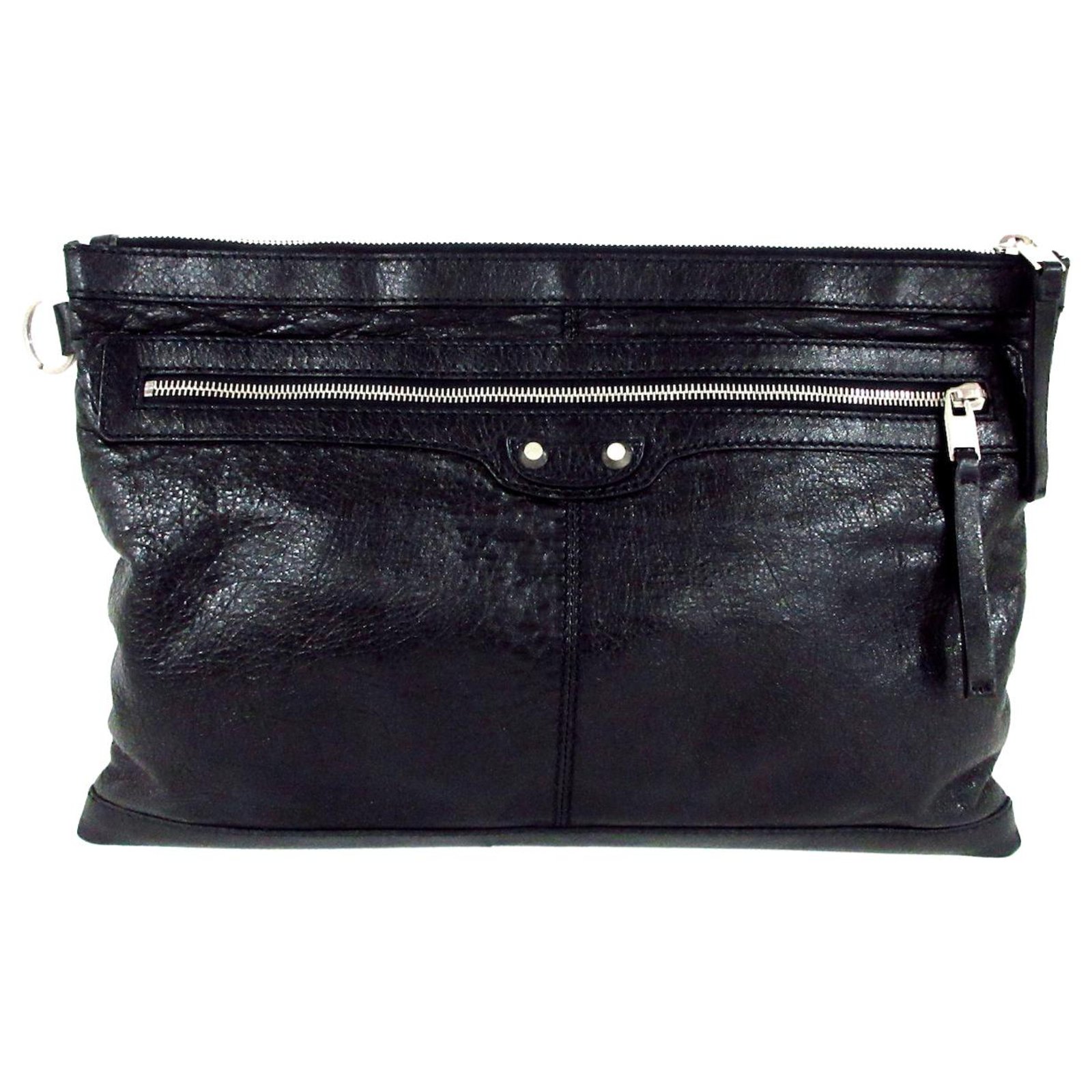 Balenciaga Clip Black Leather ref.321576 - Joli Closet