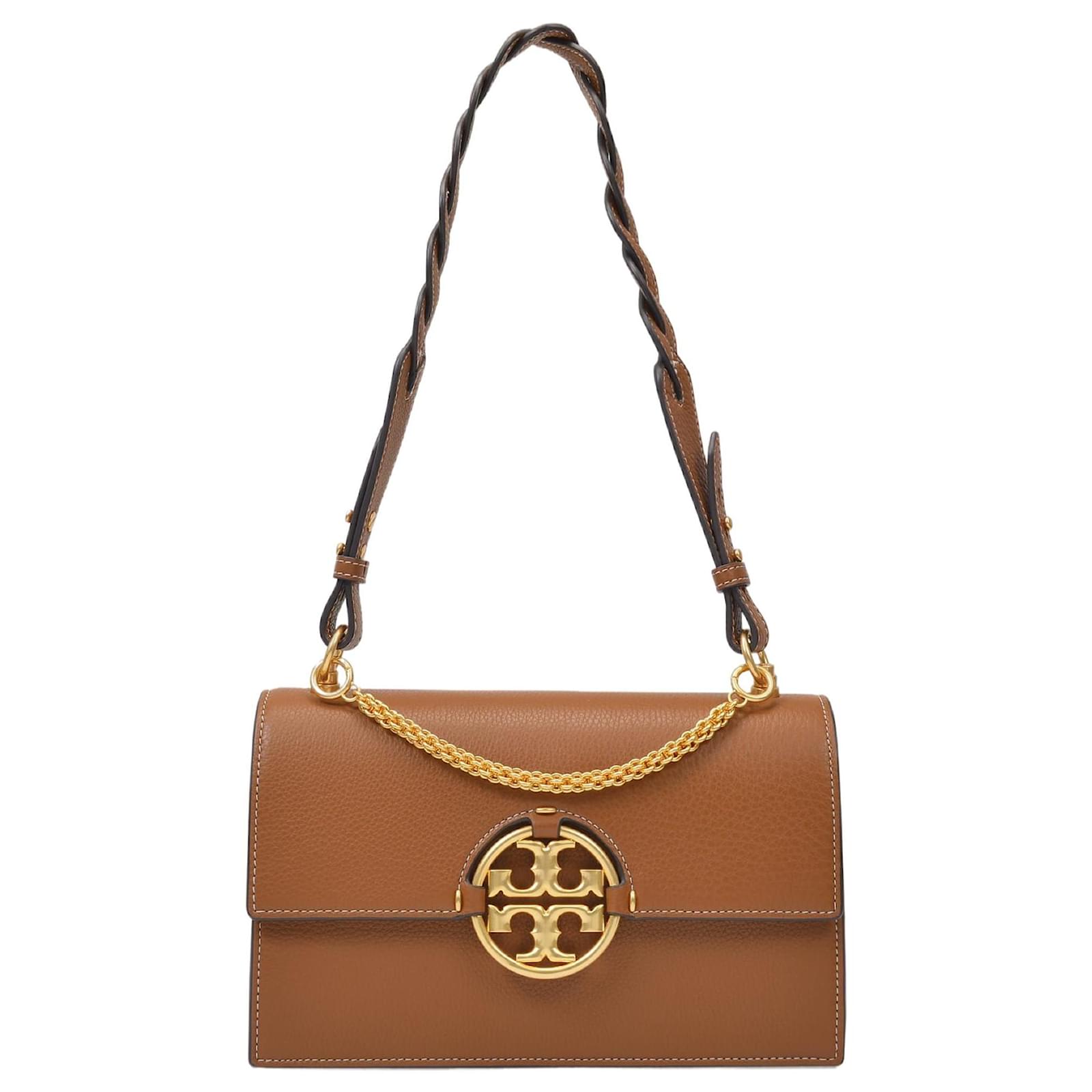 Tory Burch Bolso de hombro Miller en piel marrón Castaño Cuero ref.321806 -  Joli Closet