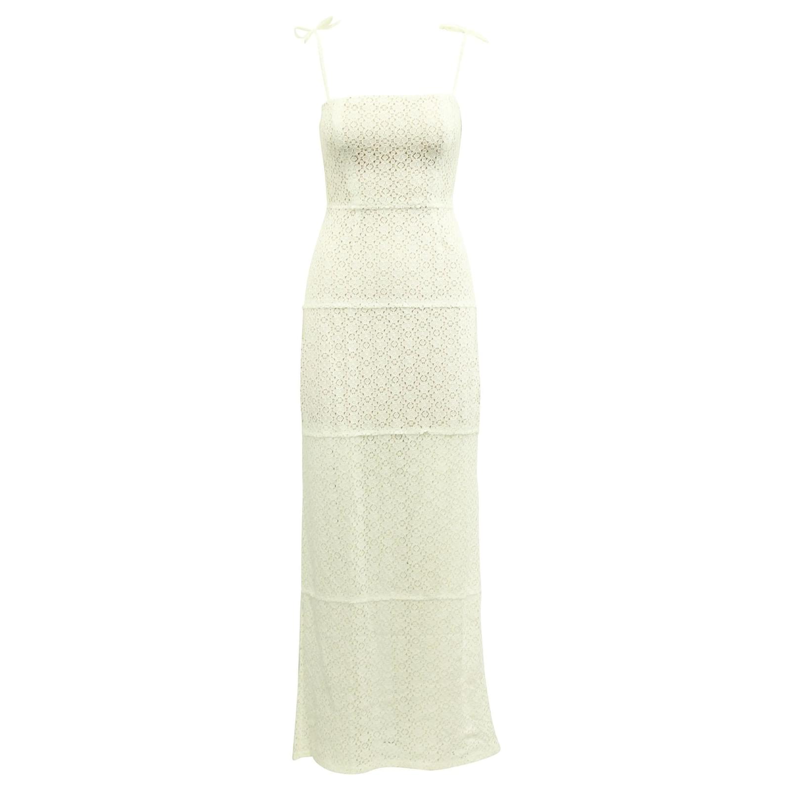 reformation crochet dress River Cotton Crochet Sweater Dress
