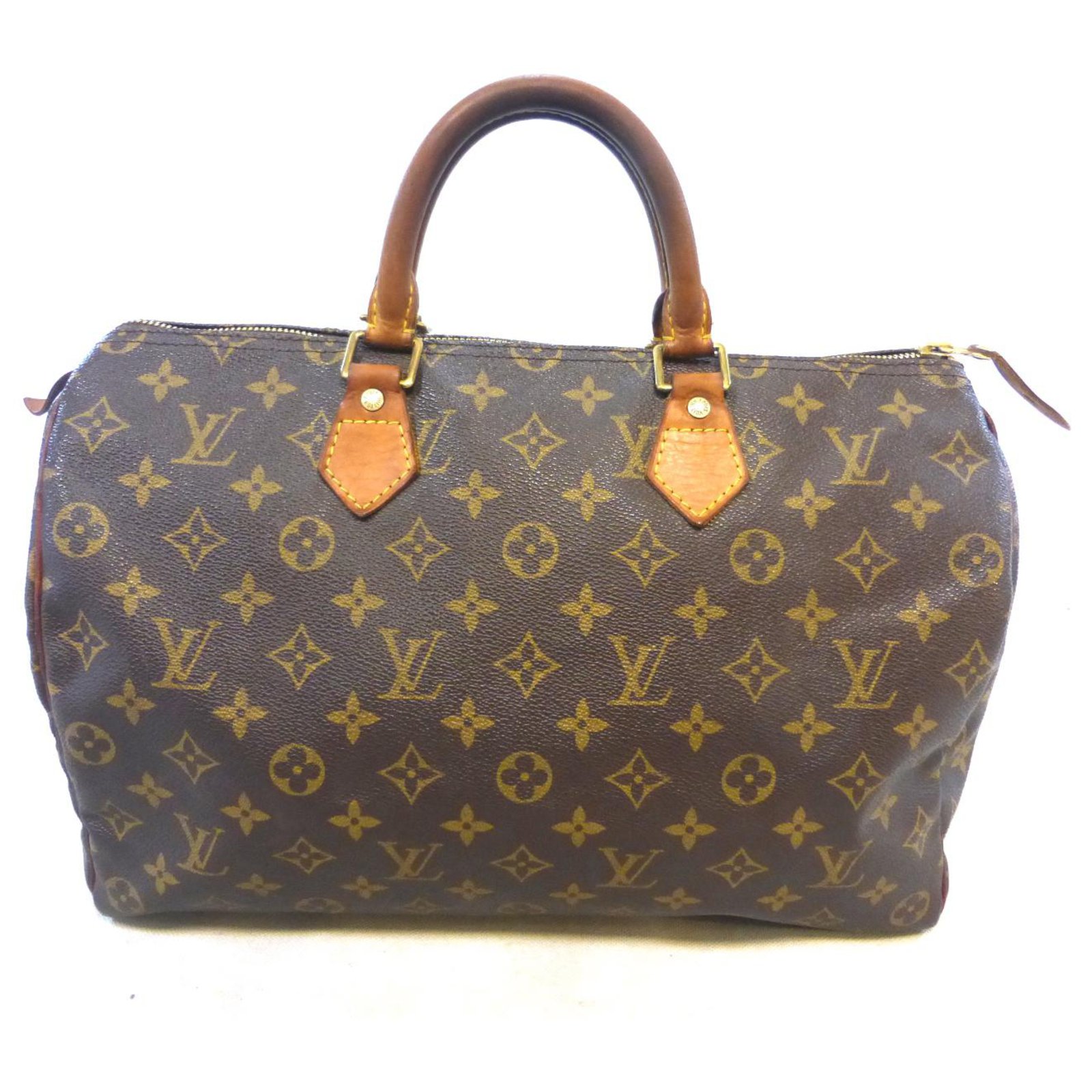 Louis Vuitton Speedy 35 Monogram Brown Leather ref.322335 - Joli Closet