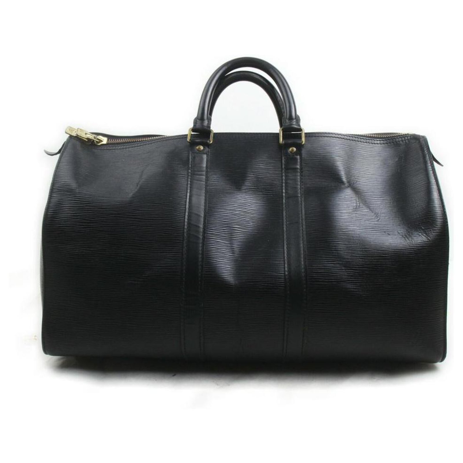 Louis Vuitton Black Epi Leather Keepall 45 Boston Duffle PM ref.322366 -  Joli Closet