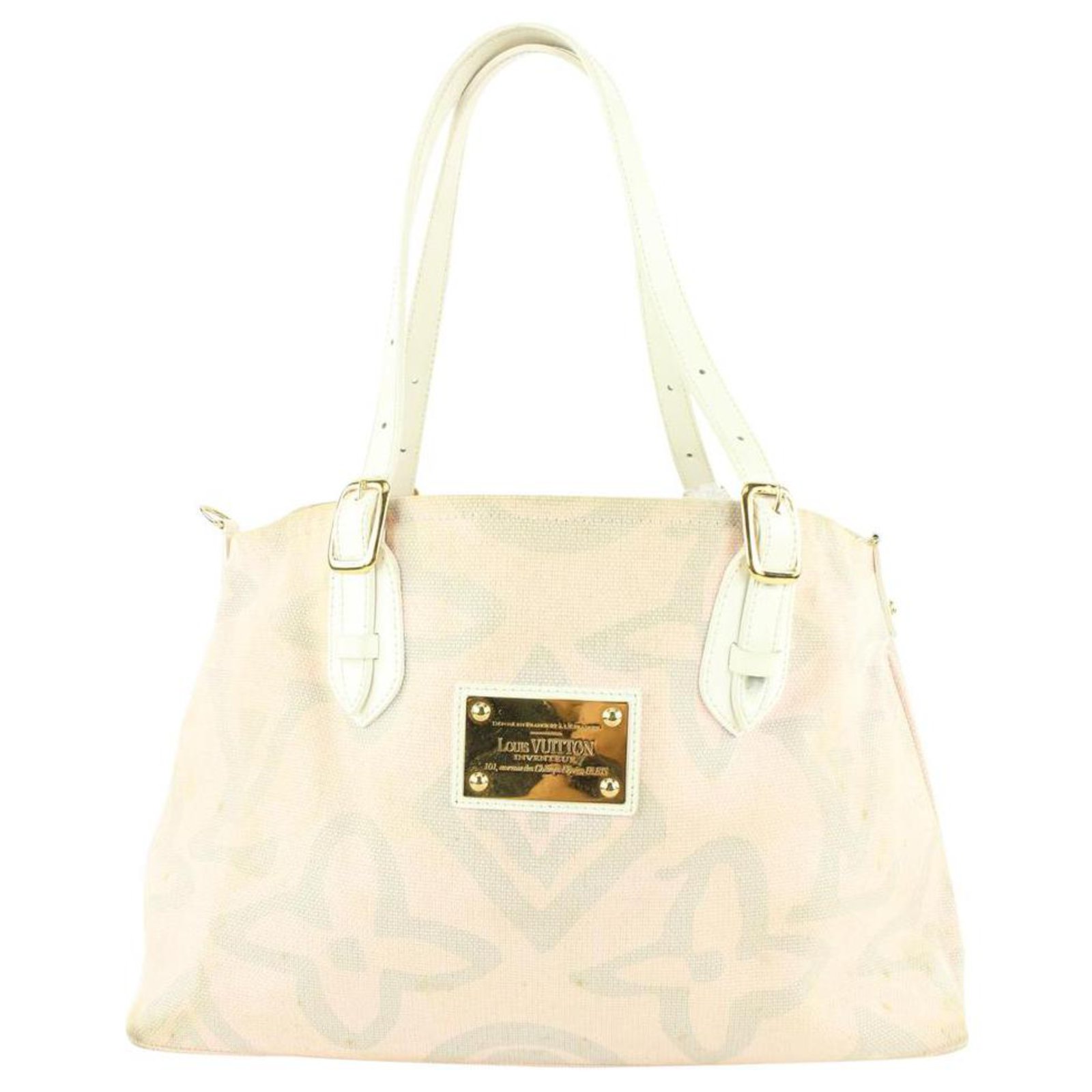 Louis Vuitton Pink Monogram Tahitienne Cabas PM Tote bag 54629  Leather  ref.322379 - Joli Closet
