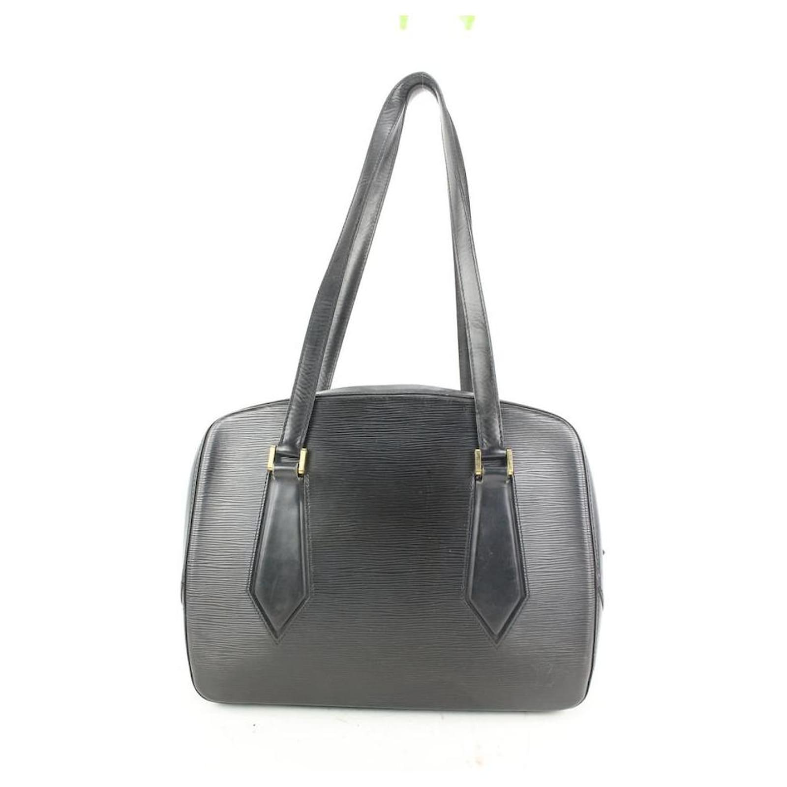 LOUIS VUITTON Voltaire Shoulder Bag in Black Epi Leather