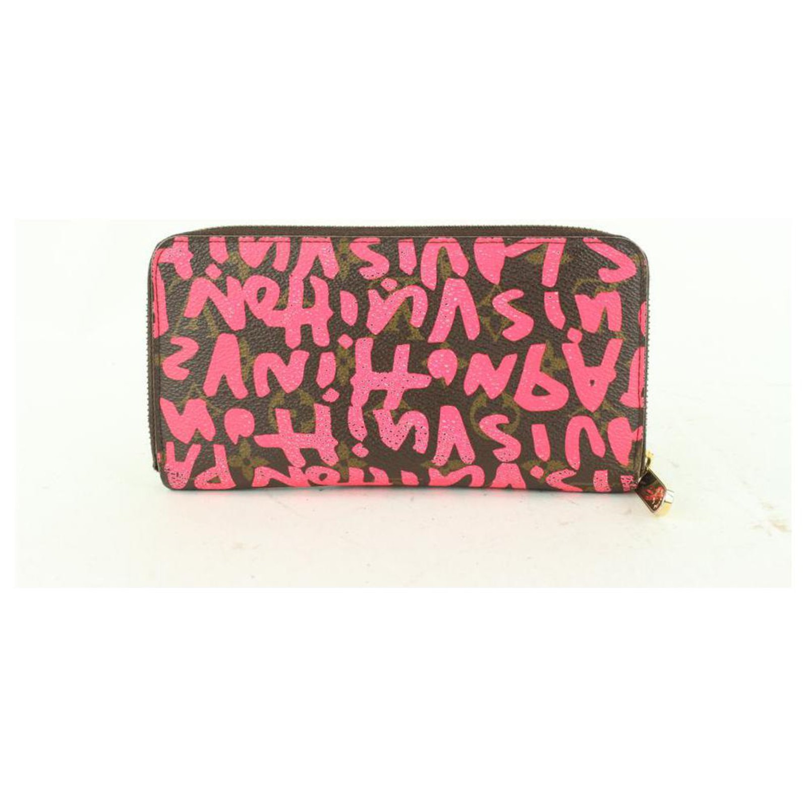 Louis Vuitton Stephen Sprouse Pink Monogram Graffiti Zippy Wallet Long Zip  ref.322410 - Joli Closet