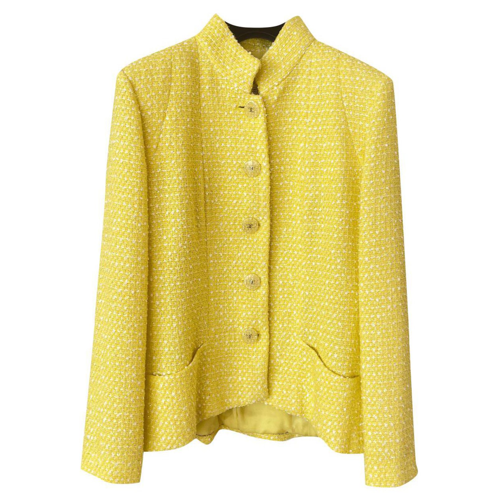 yellow chanel jacket 40