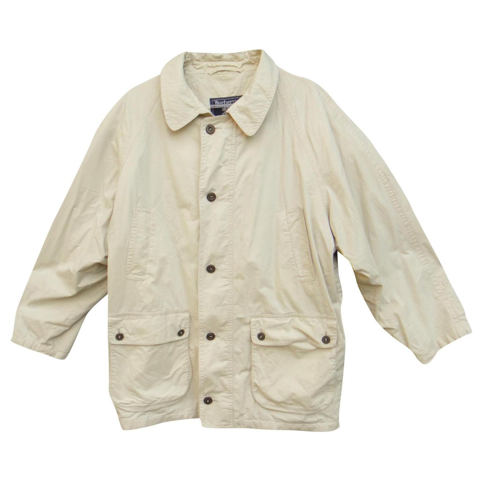 Burberry men's jacket size M Cream Cotton ref.322524 - Joli Closet
