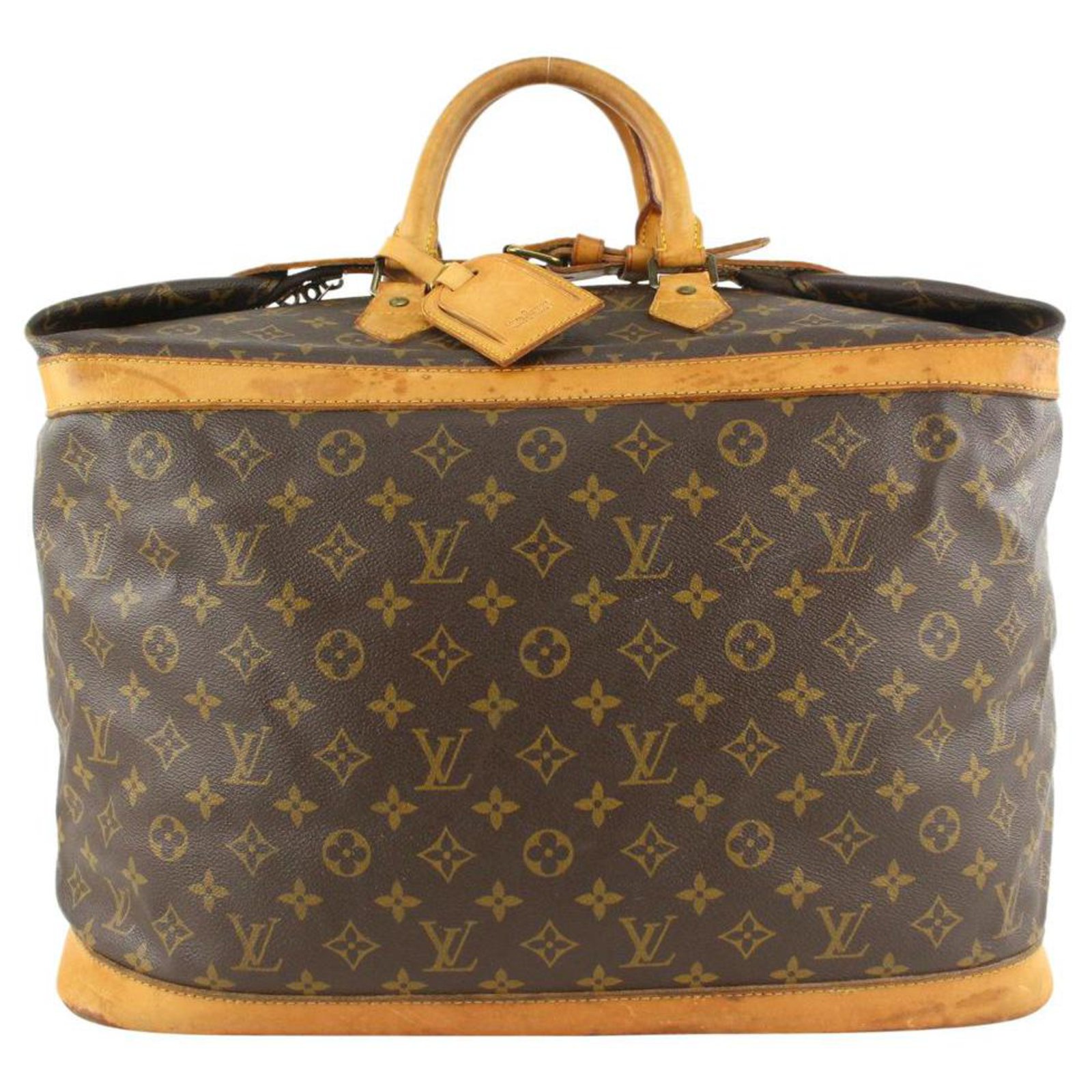 Louis Vuitton Cruiser Monogram Canvas And Leather Weekend Bag.