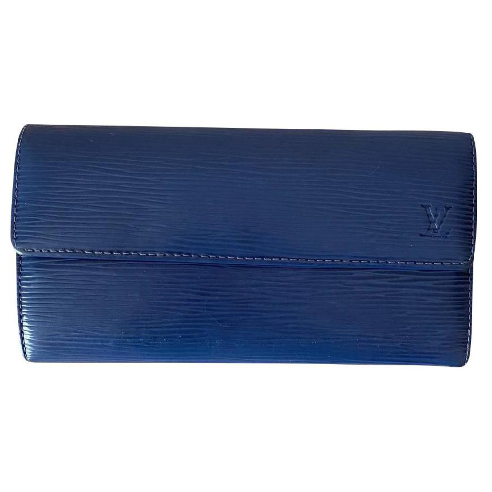 Louis Vuitton Monceau Blue Leather ref.550440 - Joli Closet