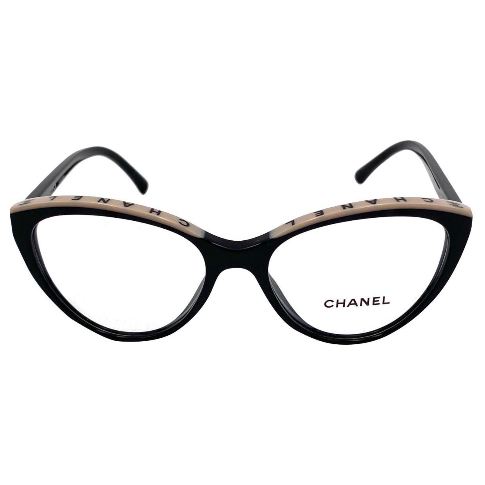 Chanel butterfly black 2021 Nuovo Beige Acetate ref.323264 - Joli