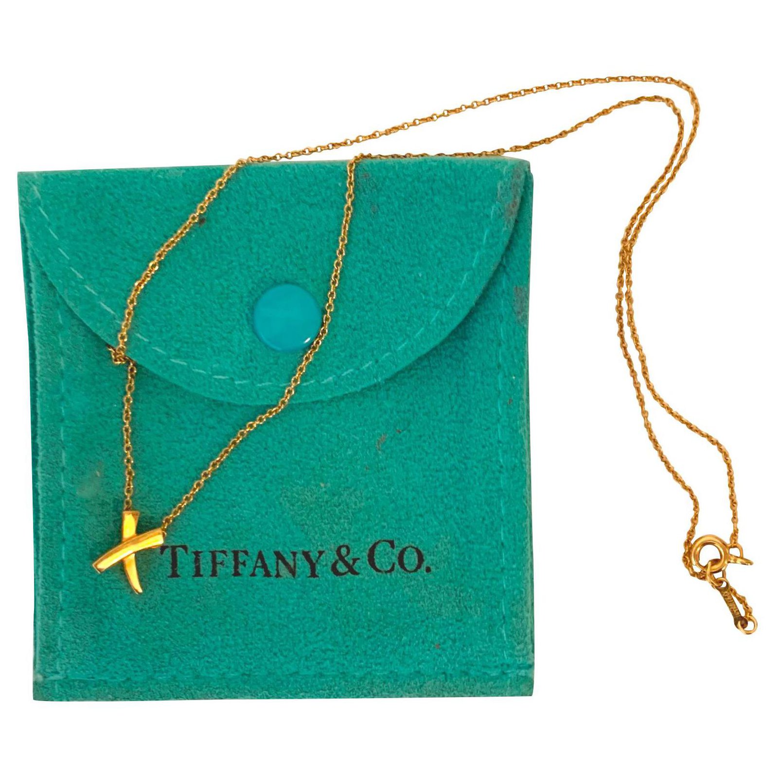 Tiffany and co hot sale x necklace