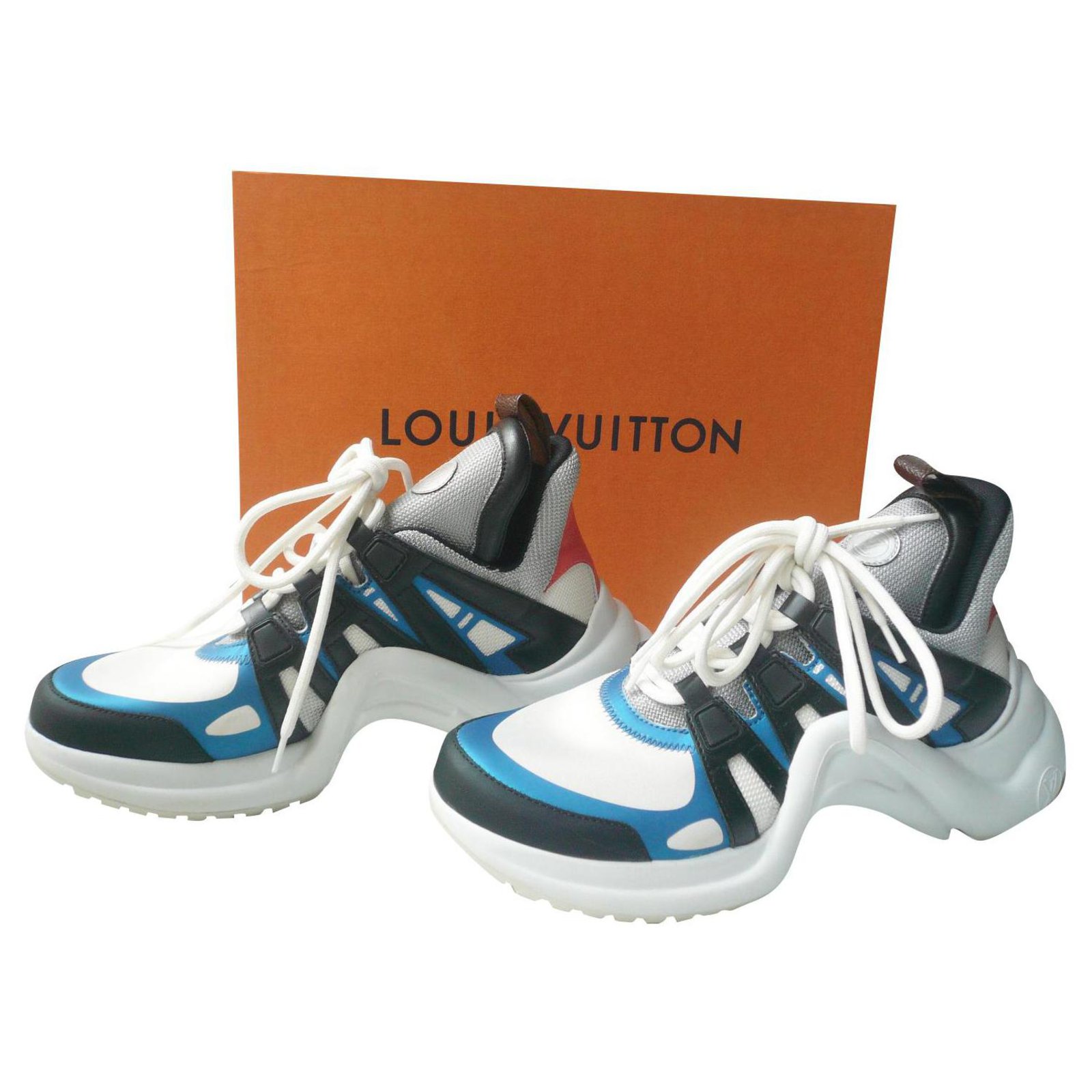 LOUIS VUITTON Sneaker LV ARCHLIGHT very good condition T38 It Multiple  colors Leather ref.323298 - Joli Closet