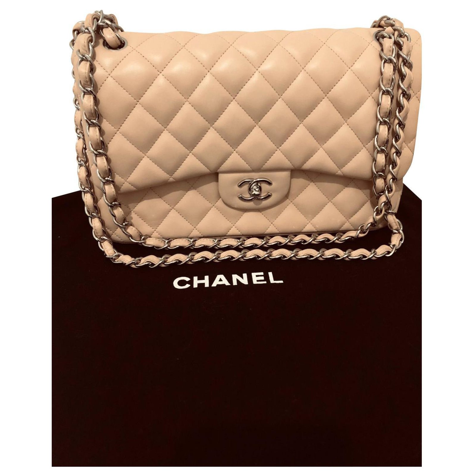 Timeless Chanel Jumbo Leather ref.323391 - Joli Closet