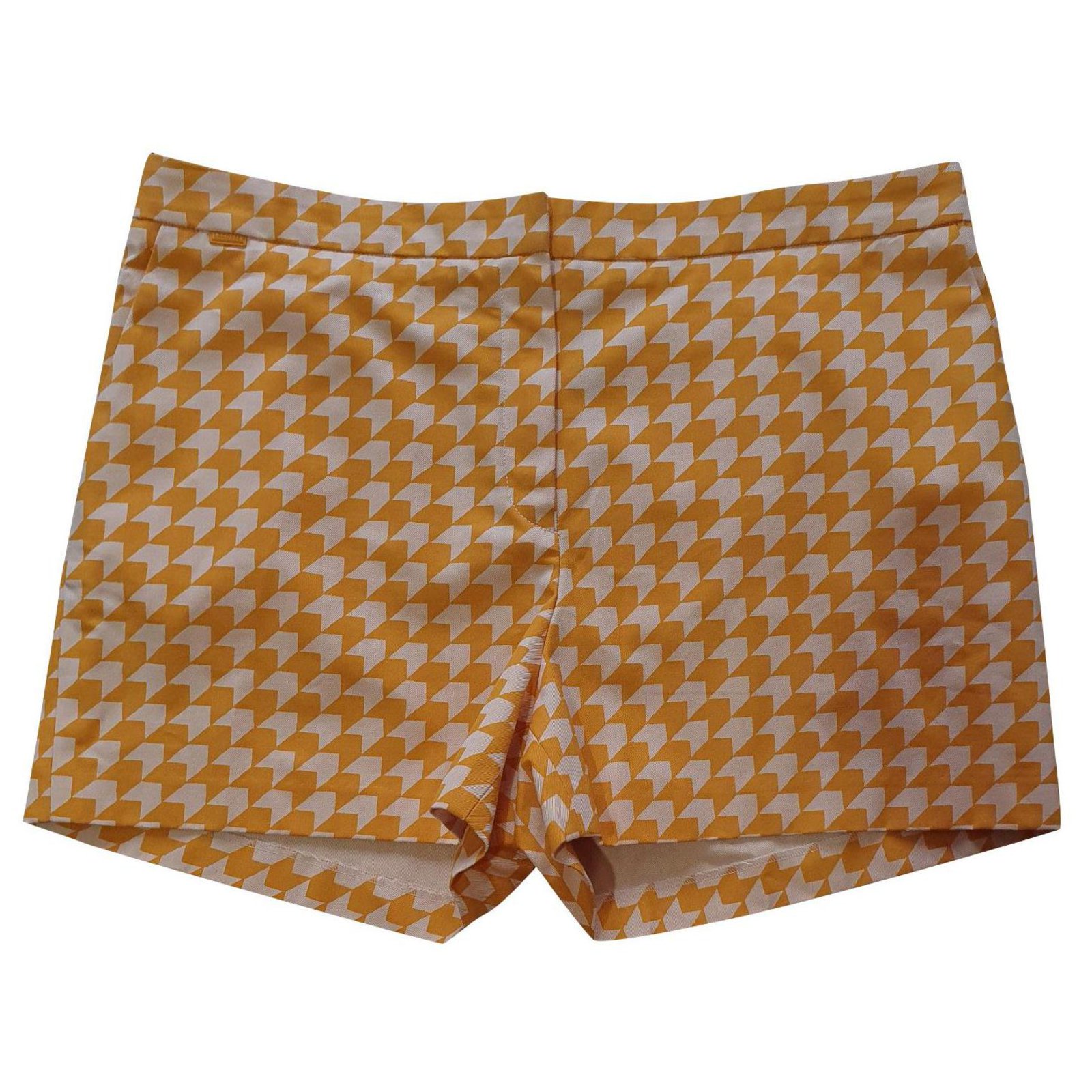 orange lacoste shorts