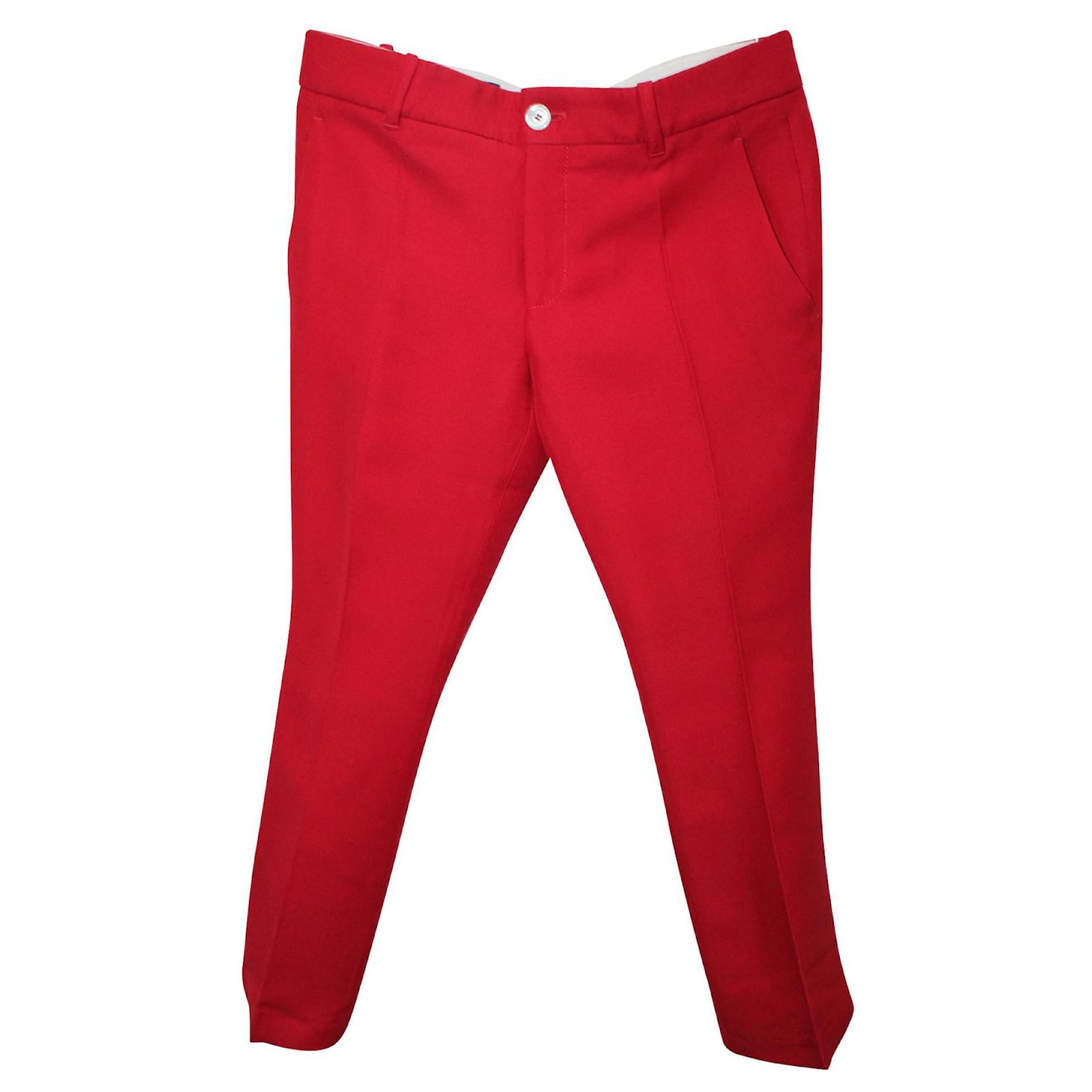 Rossi Pantaloni e jeans per Uomo di Gucci | FASHIOLA.it