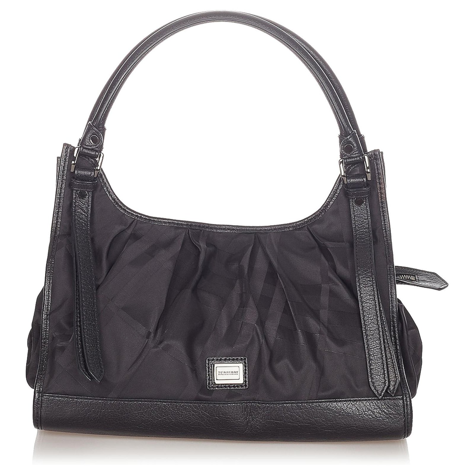 burberry black nylon tote