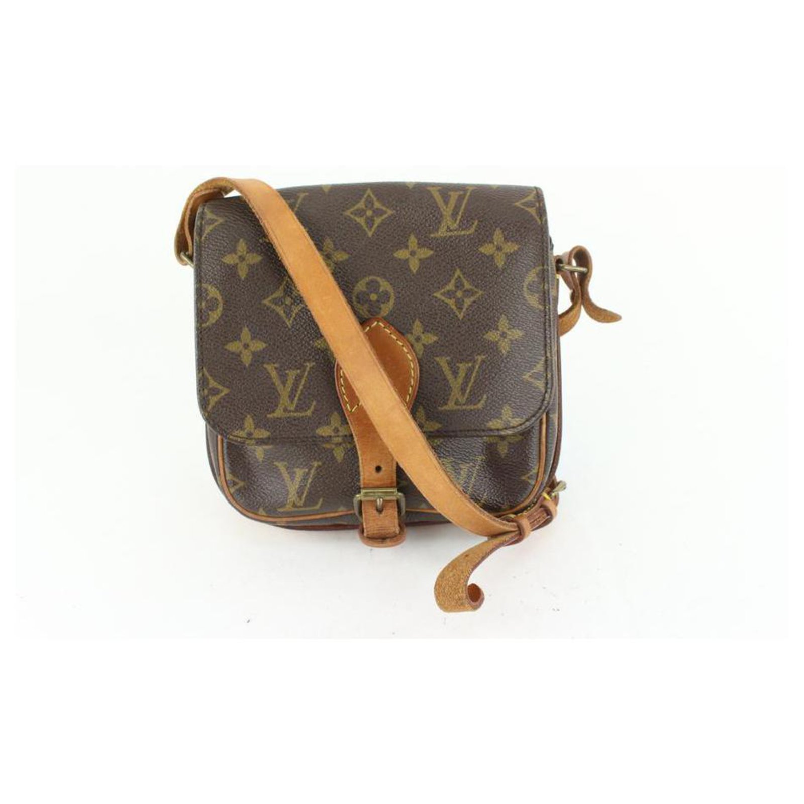 Louis Vuitton Monogram Mini Cartouchiere Crossbody Bag Leather ref.324497 -  Joli Closet
