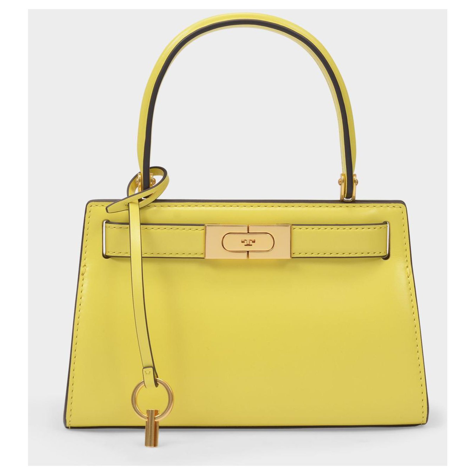 Tory Burch Lee Radziwill Petite Bag in Yellow Leather ref.324933