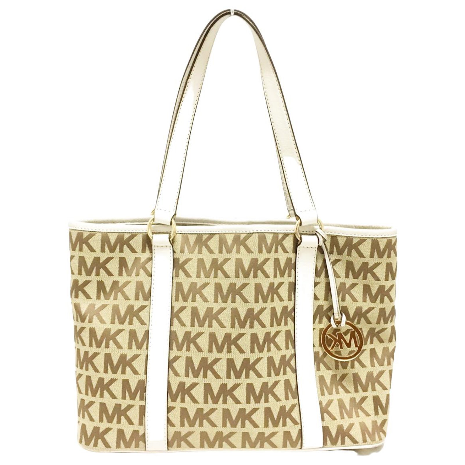 La bolsa de asas de Michael Kors Beige Lienzo ref.325244 Joli Closet