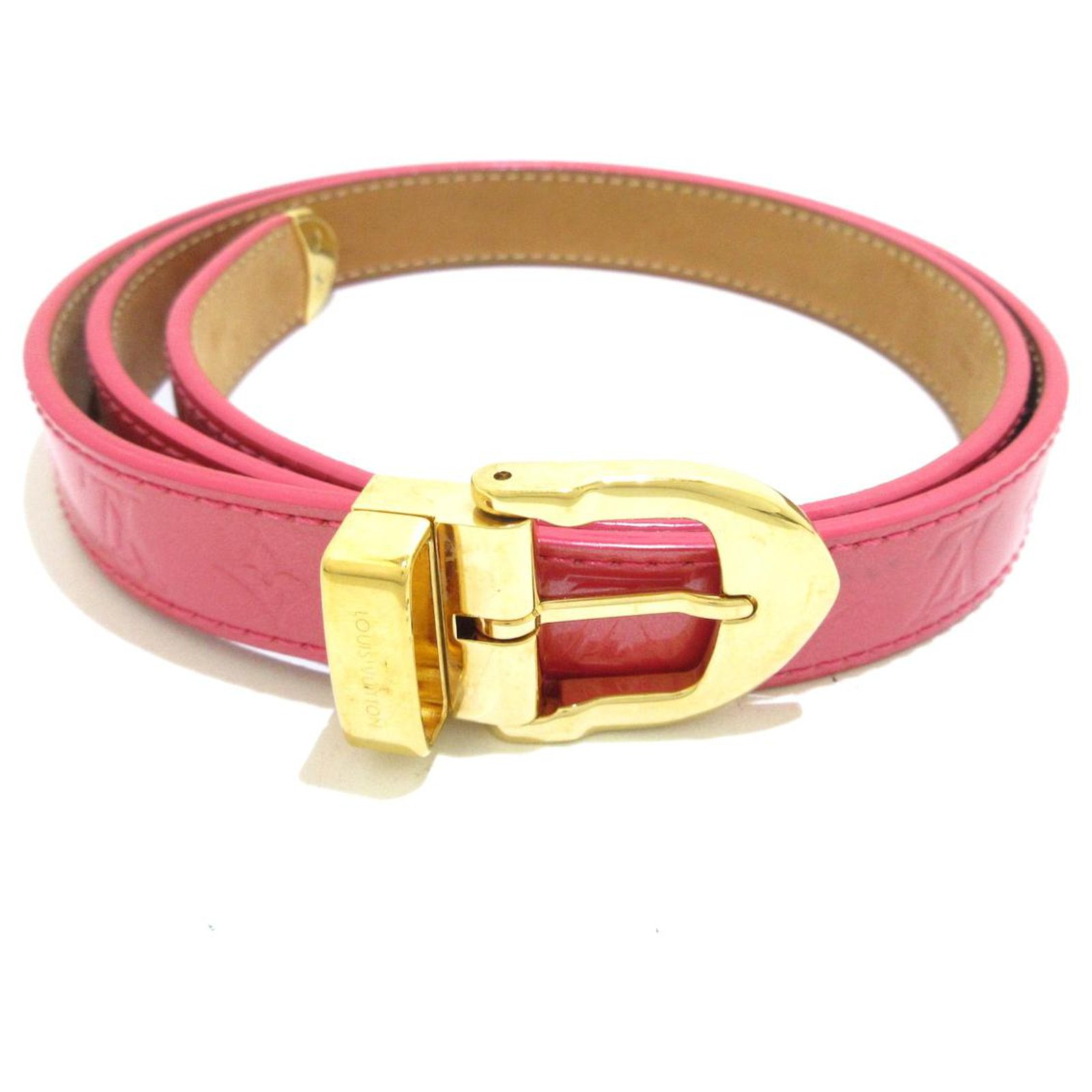 Louis Vuitton Belt Pink Patent leather ref.325361 - Joli Closet