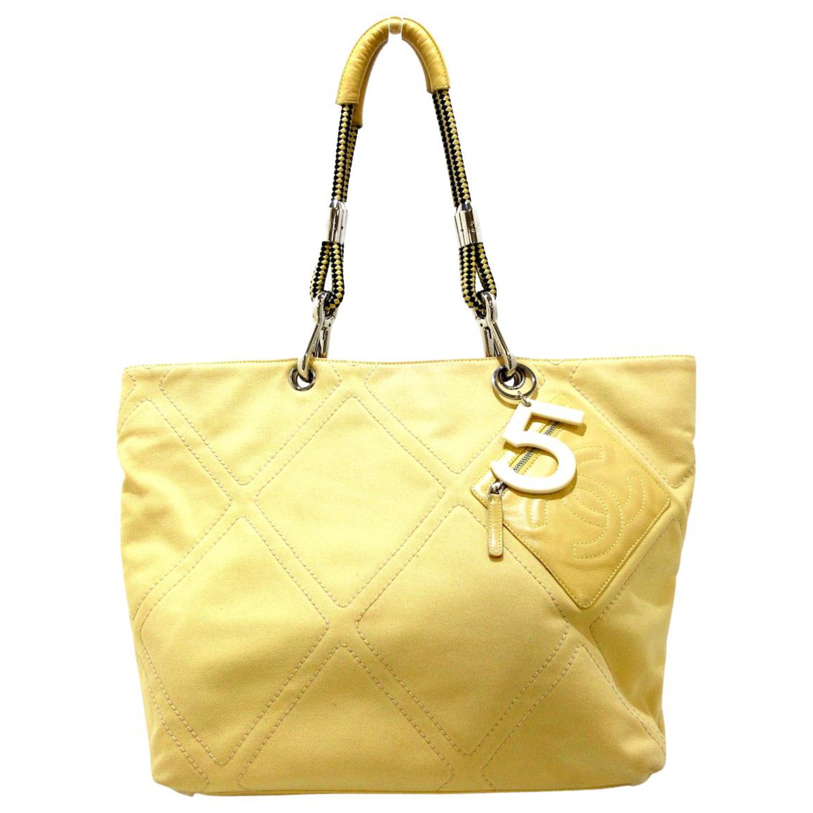 Pre-owned Cloth Purse In Yellow