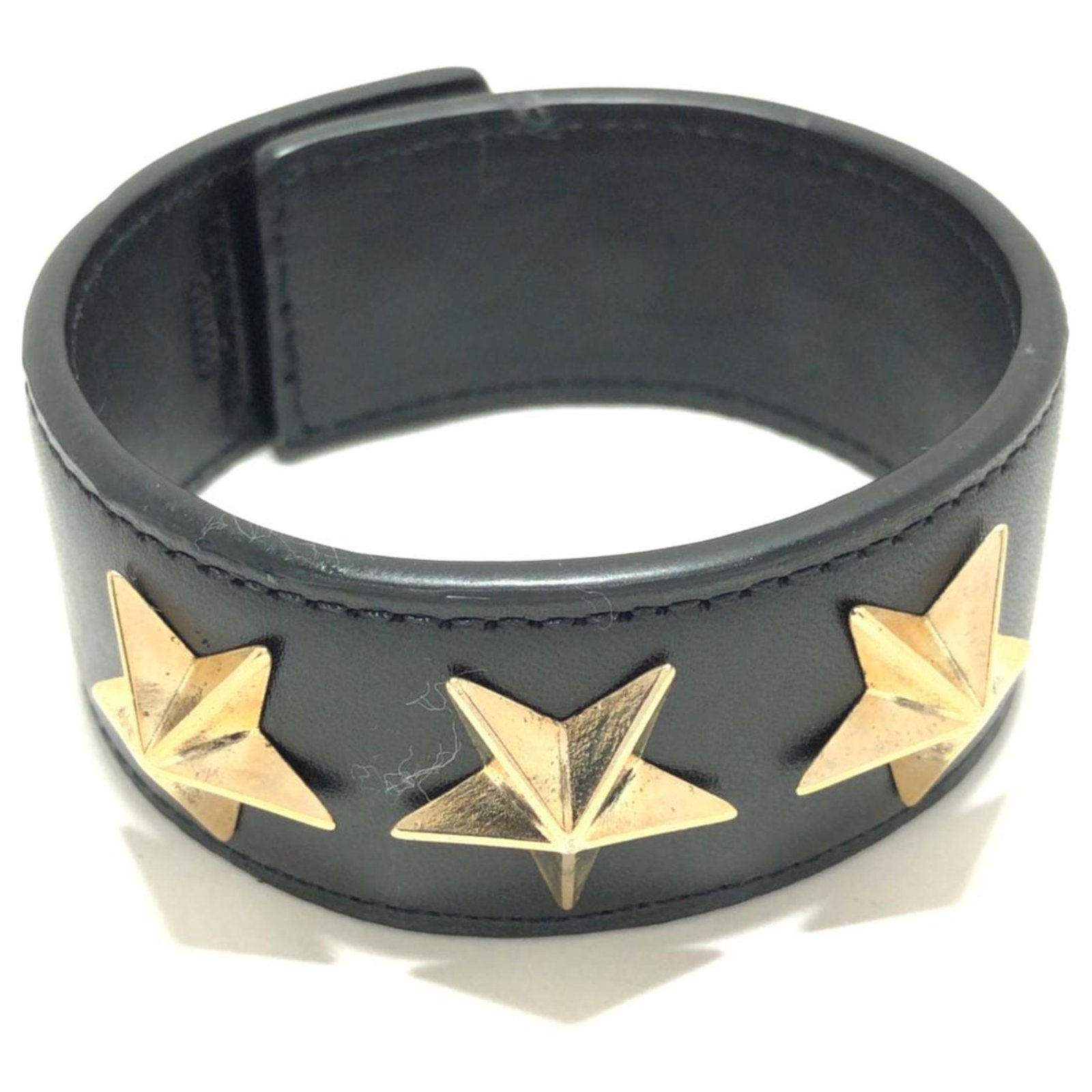 Pulsera Givenchy Negro Cuero  - Joli Closet