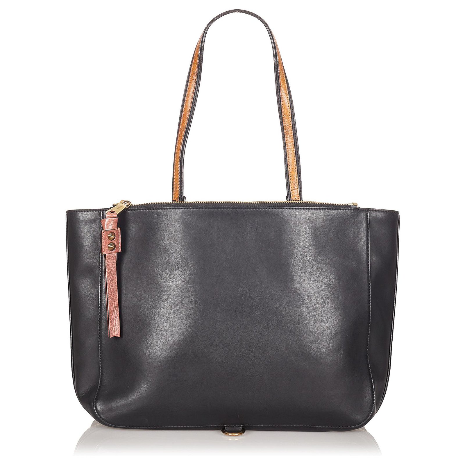 Chloé Chloe Black Sam Leather Tote Bag Pony-style calfskin