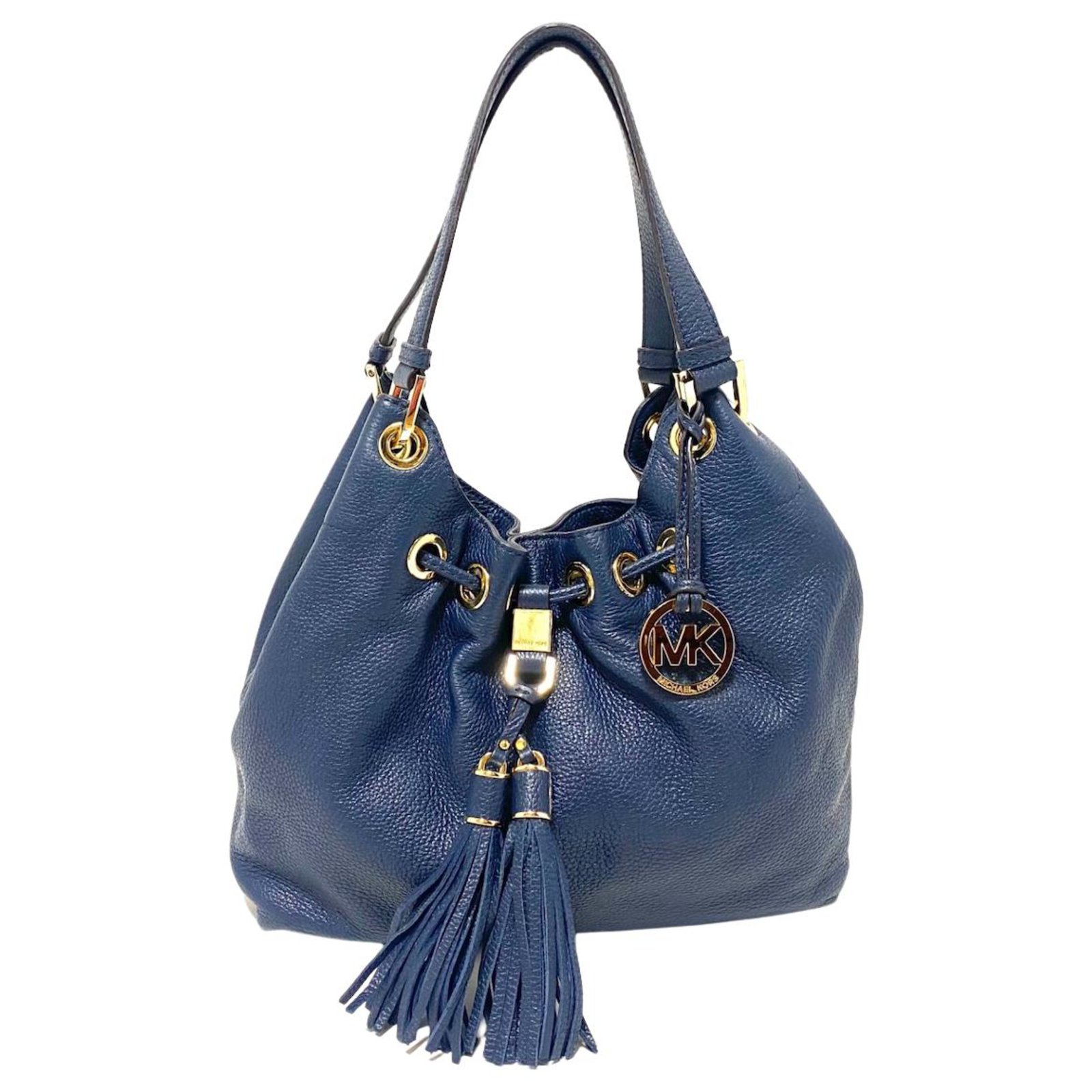 La bolsa de asas de Michael Kors Azul marino Cuero ref.325796