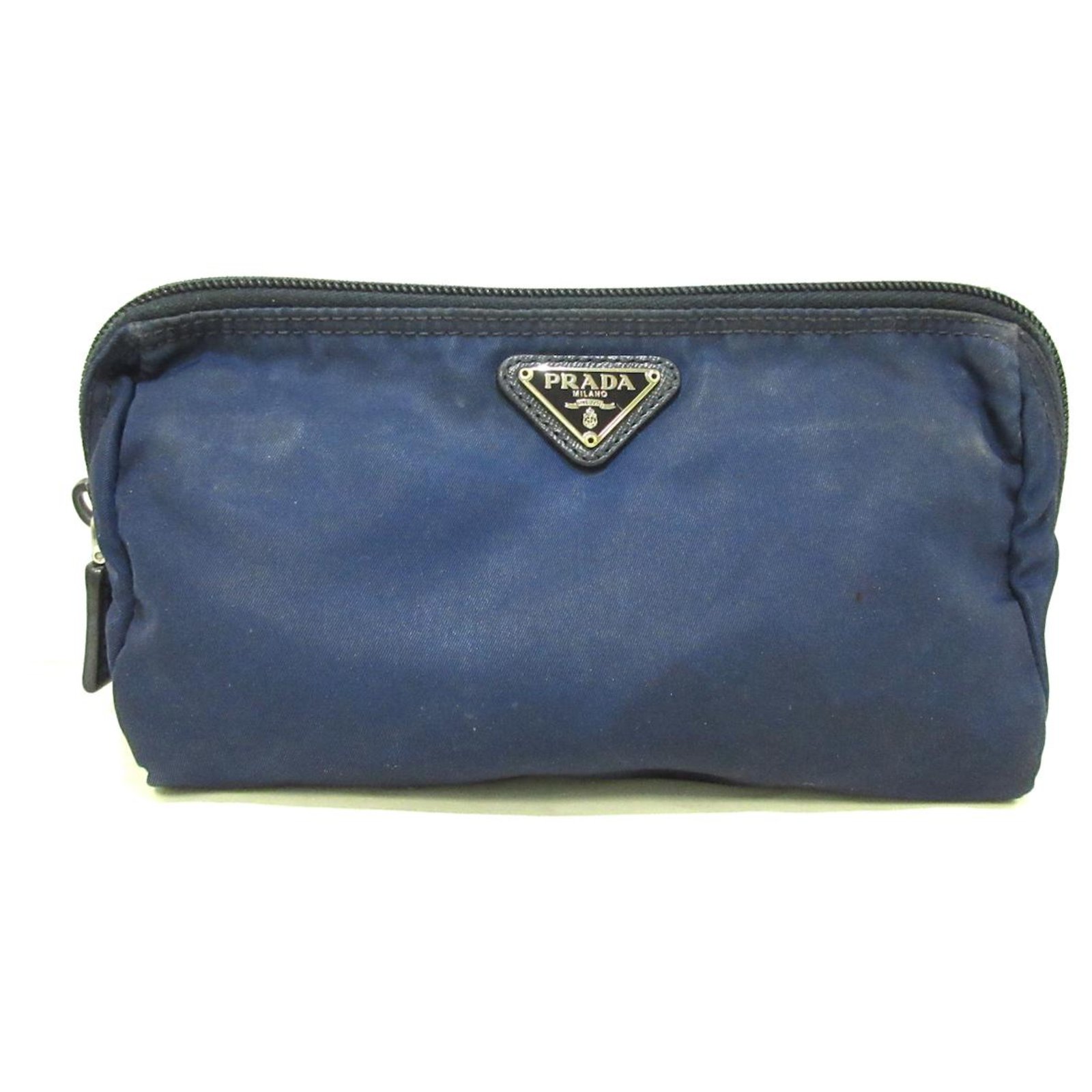 prada blue clutch