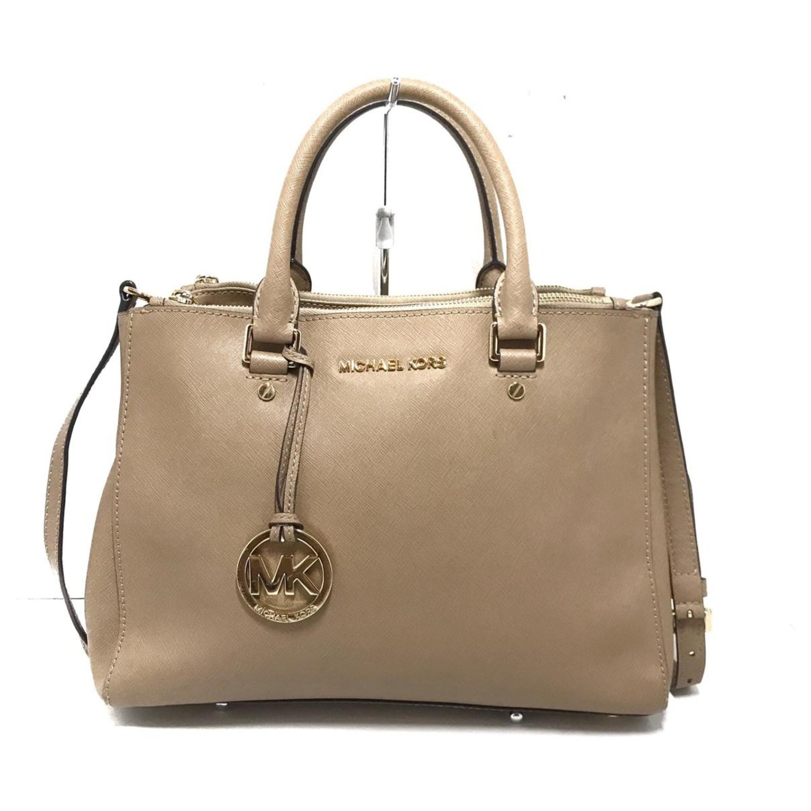 Brown leather hotsell michael kors handbag