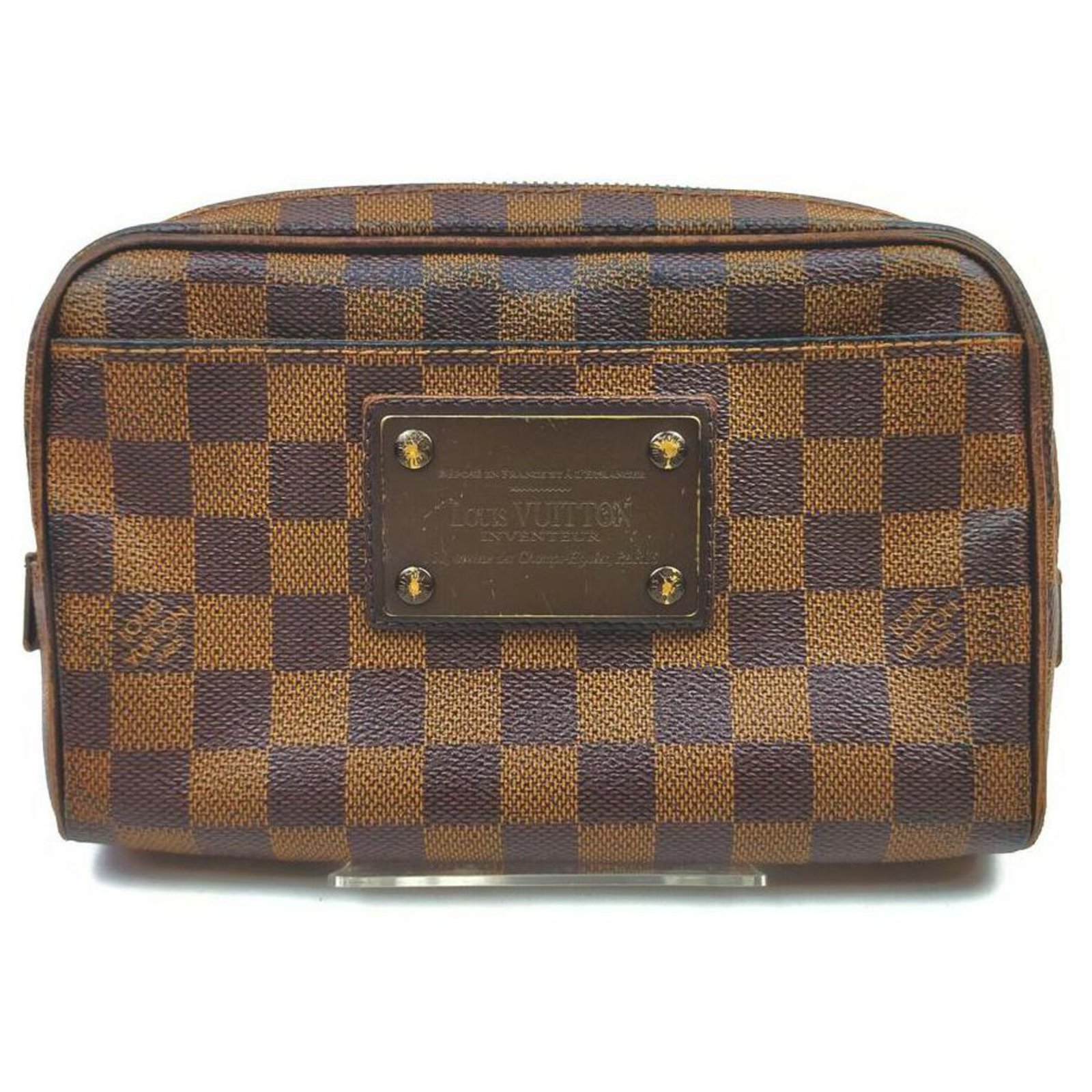Louis Vuitton Damier Ebene Brooklyn Bumbag Waist Pouch Fanny Pack Belt Bag  ref.326190 - Joli Closet