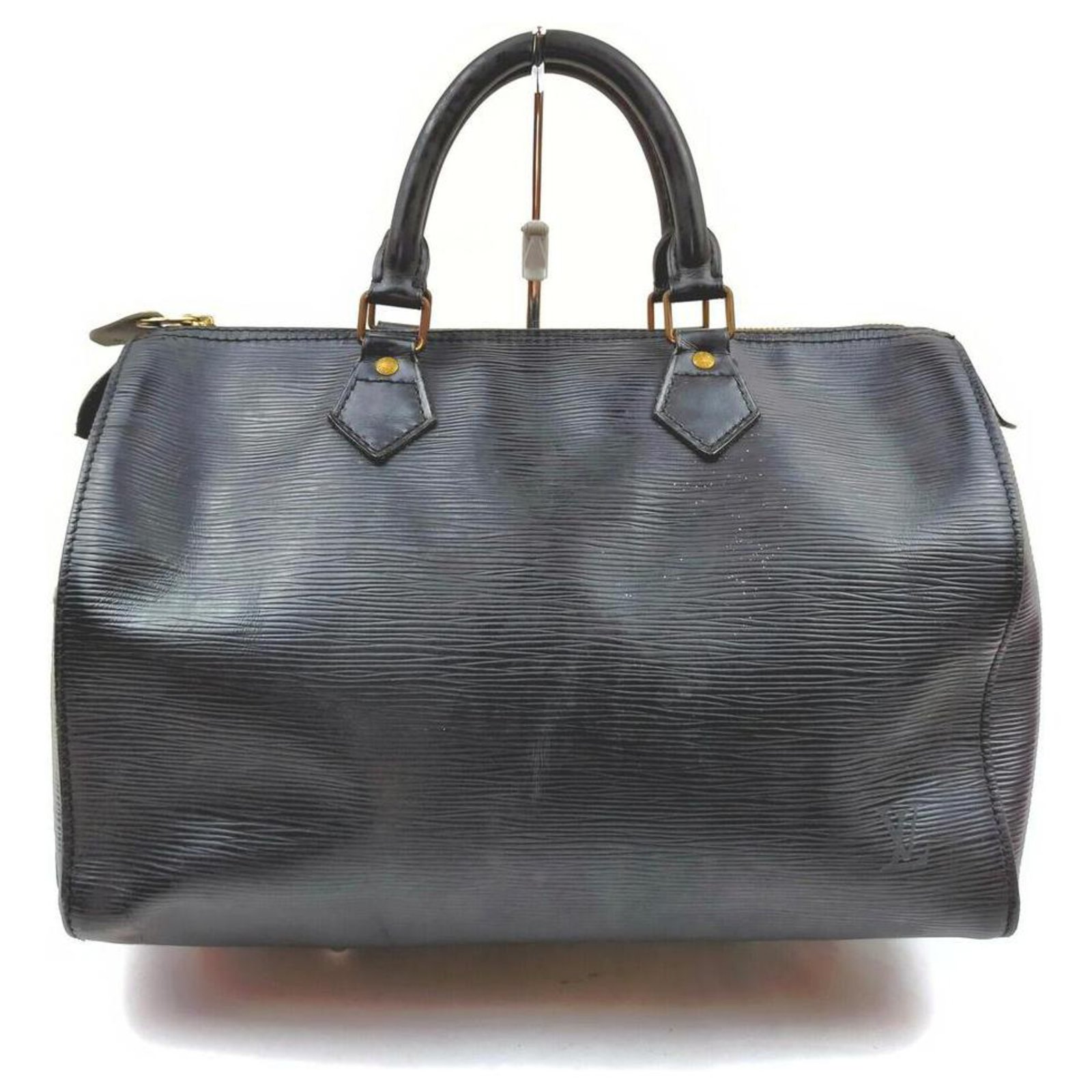 Louis Vuitton Black Epi Leather Noir Speedy 30 Boston Bag ref.326202 - Joli  Closet